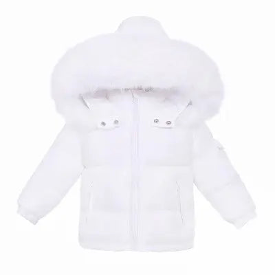 Unisex White Fur Hood Coat - Register Your Size - We Will Inform You When Available - Sizes 6m to 6 Years Dainty Delilah