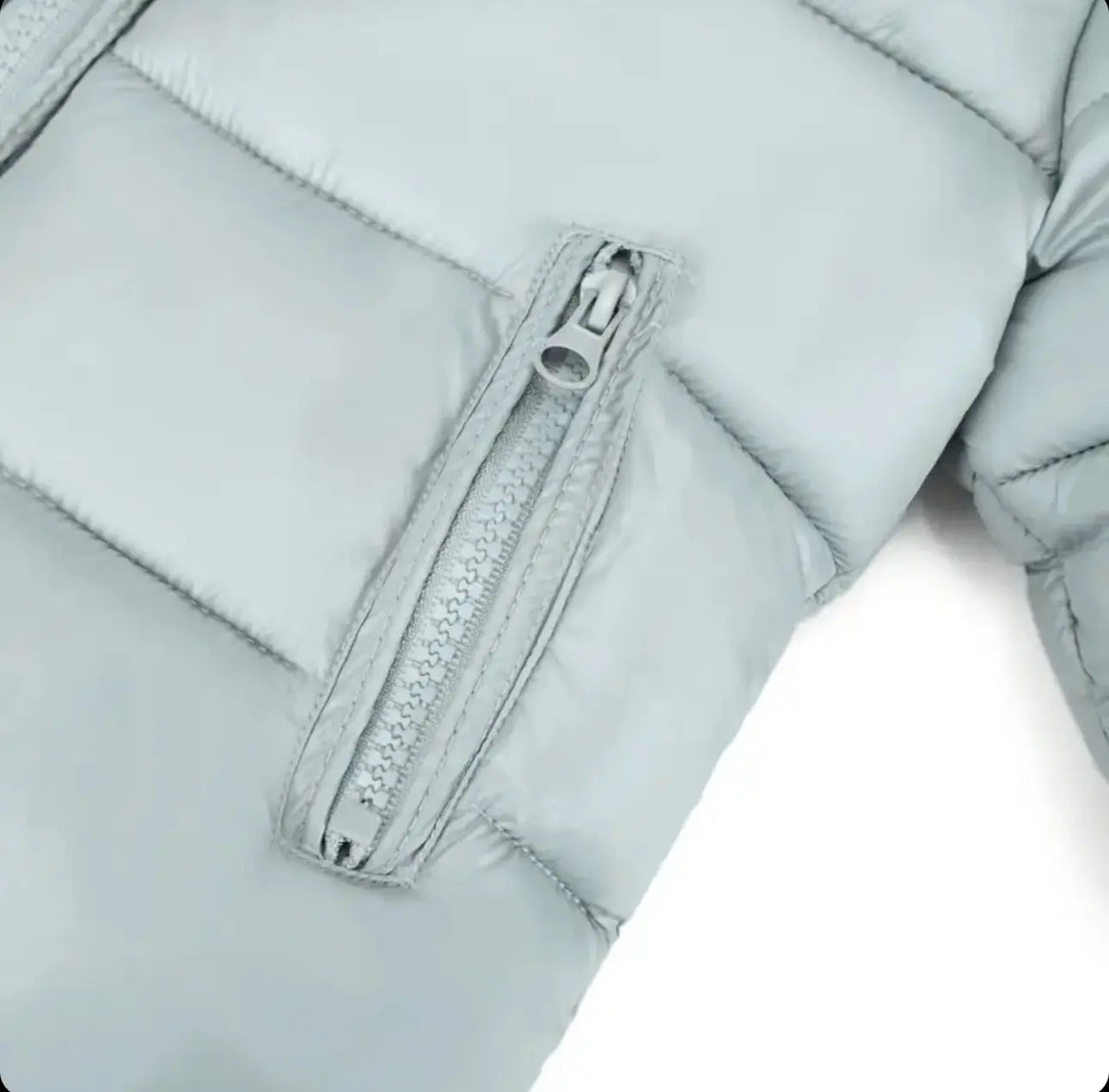 Grey Fur Hood Unisex Coat Dainty Delilah