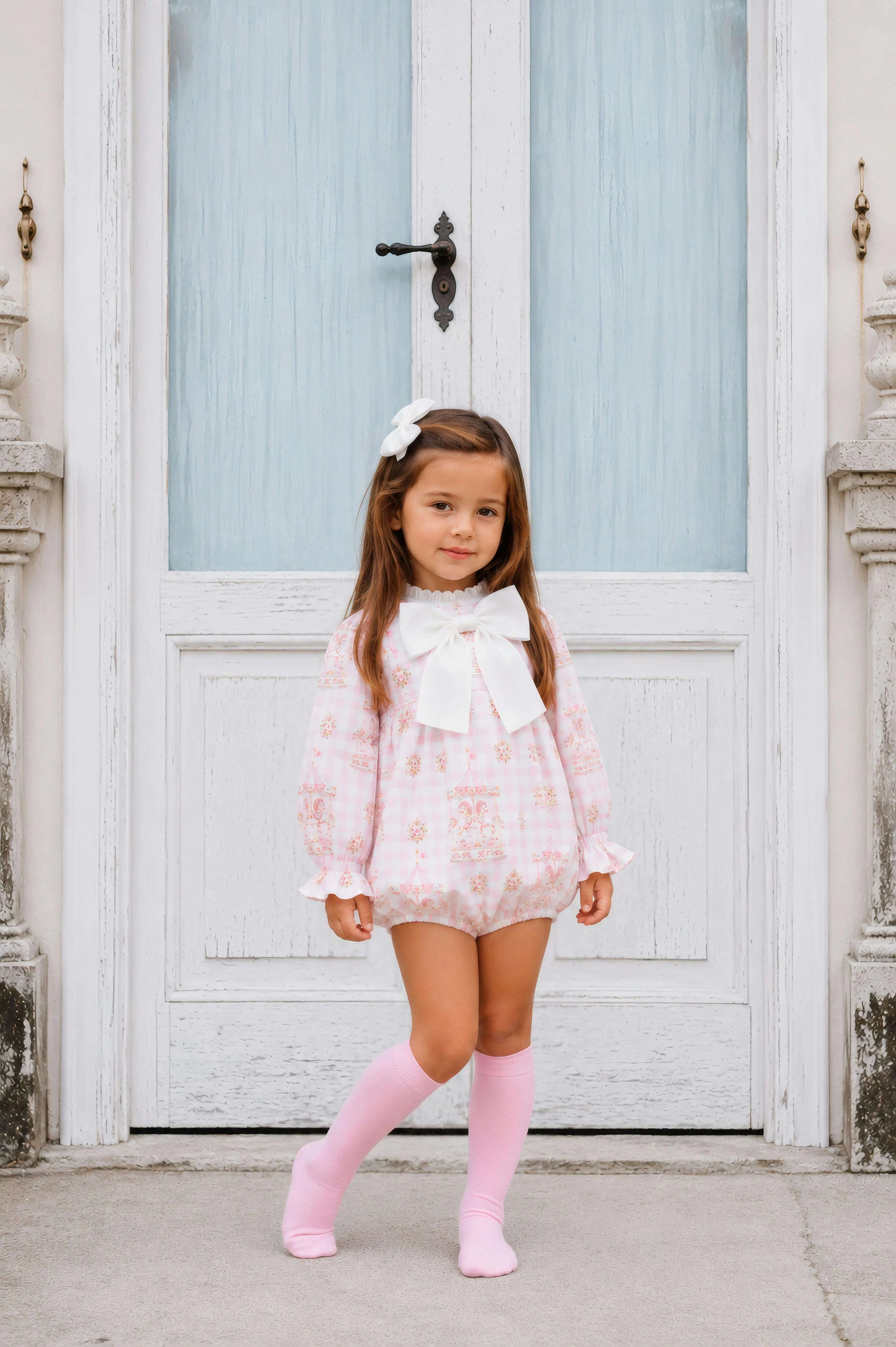 AW26 Dainty Delilah Baby Girls Carousel Romper Dainty Delilah
