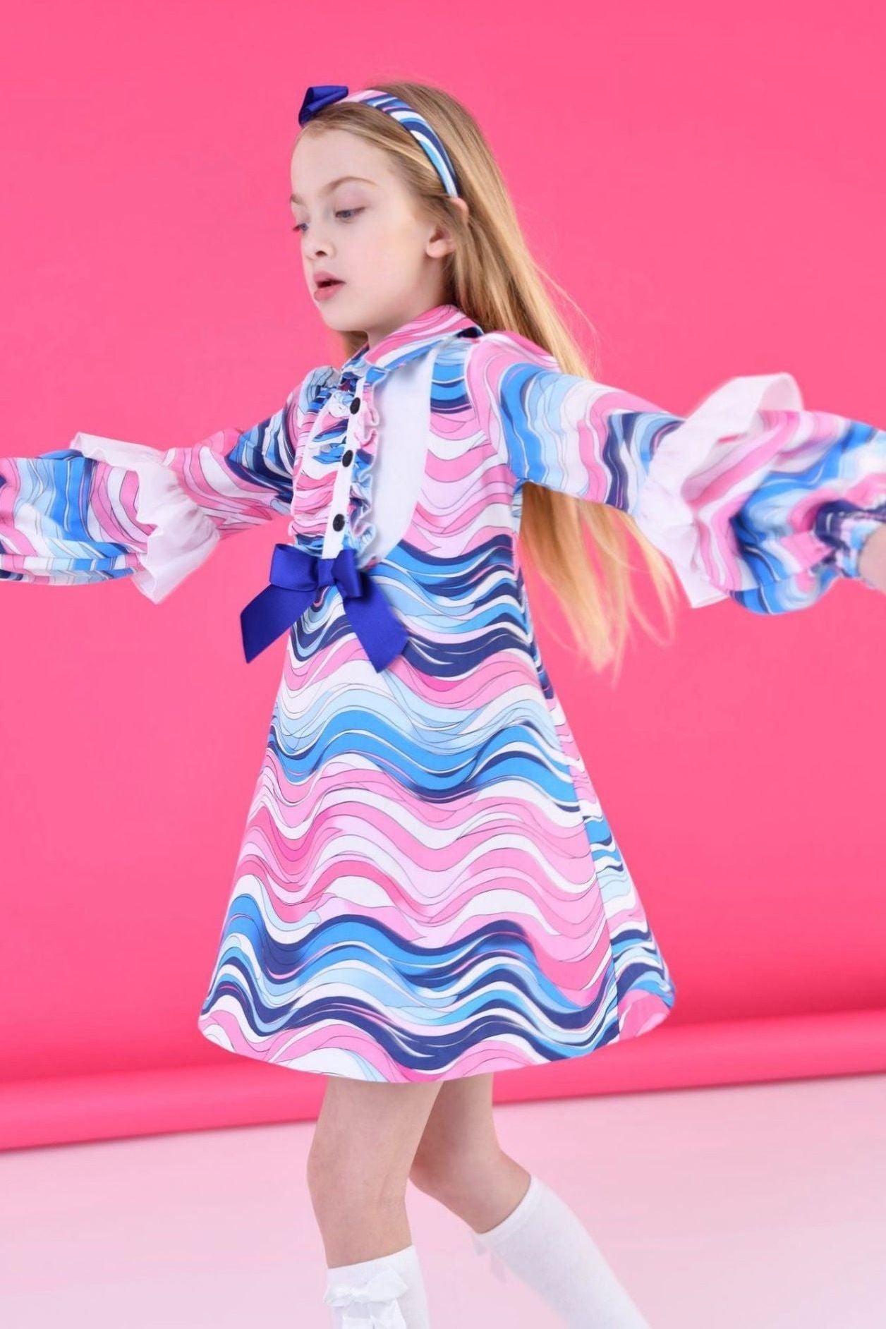 AW24 Rochy Girls Pucci Puff Sleeve Dress Rochy