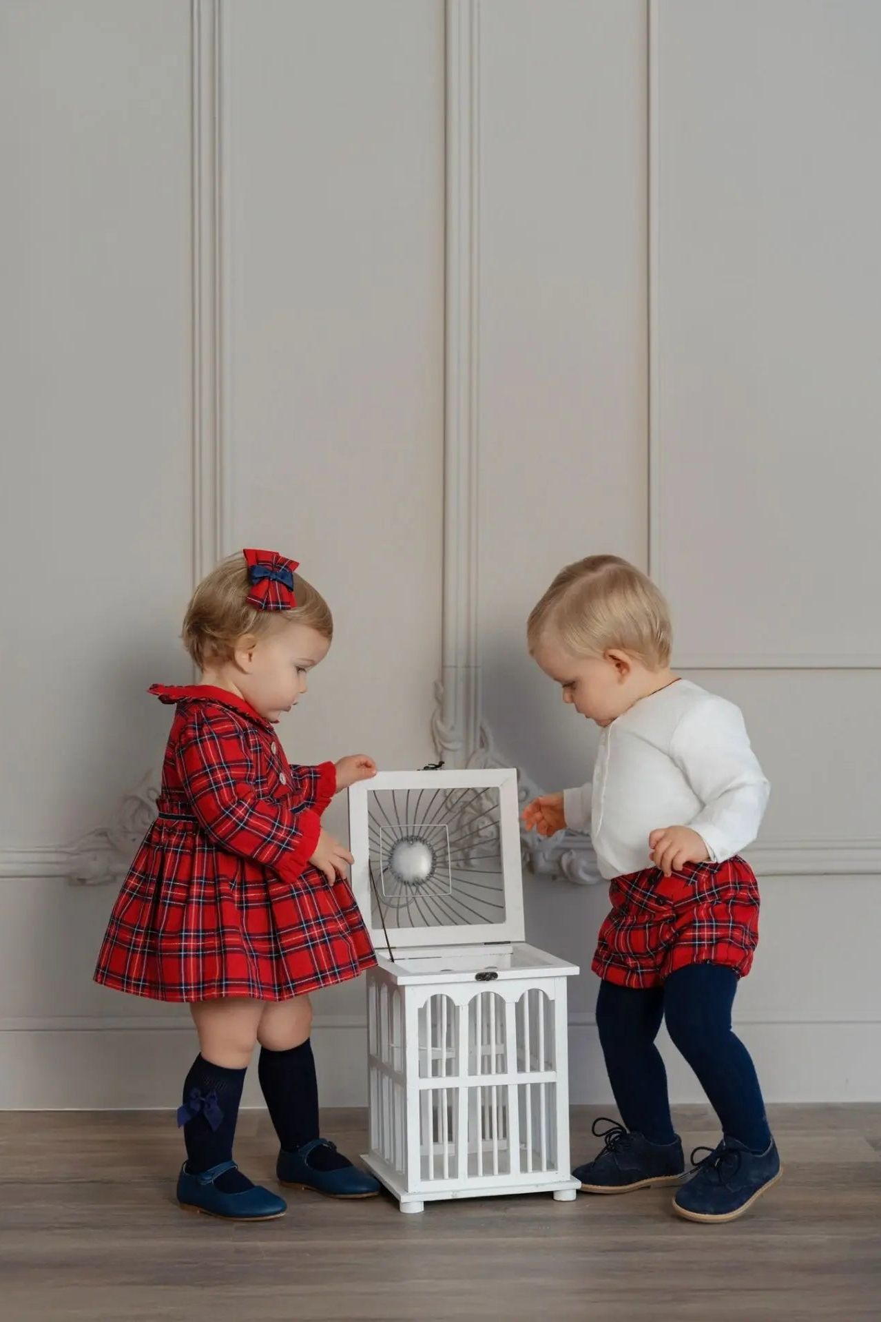 AW25 Miranda Boys Tartan Shirt & Short Set - dainty Delilah