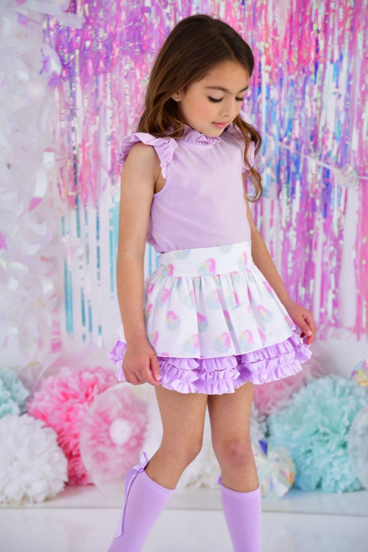 SS24 Babine Girls Candy Floss Skirt Set