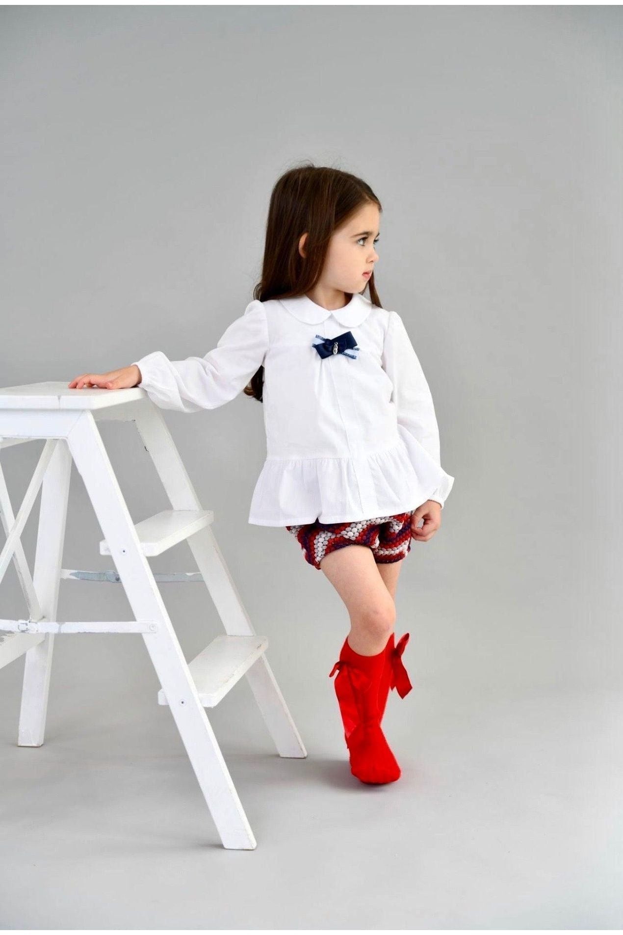 AW23 Baby Girls Zig Zag Jam Pants & Blouse 23843 Dainty Delilah