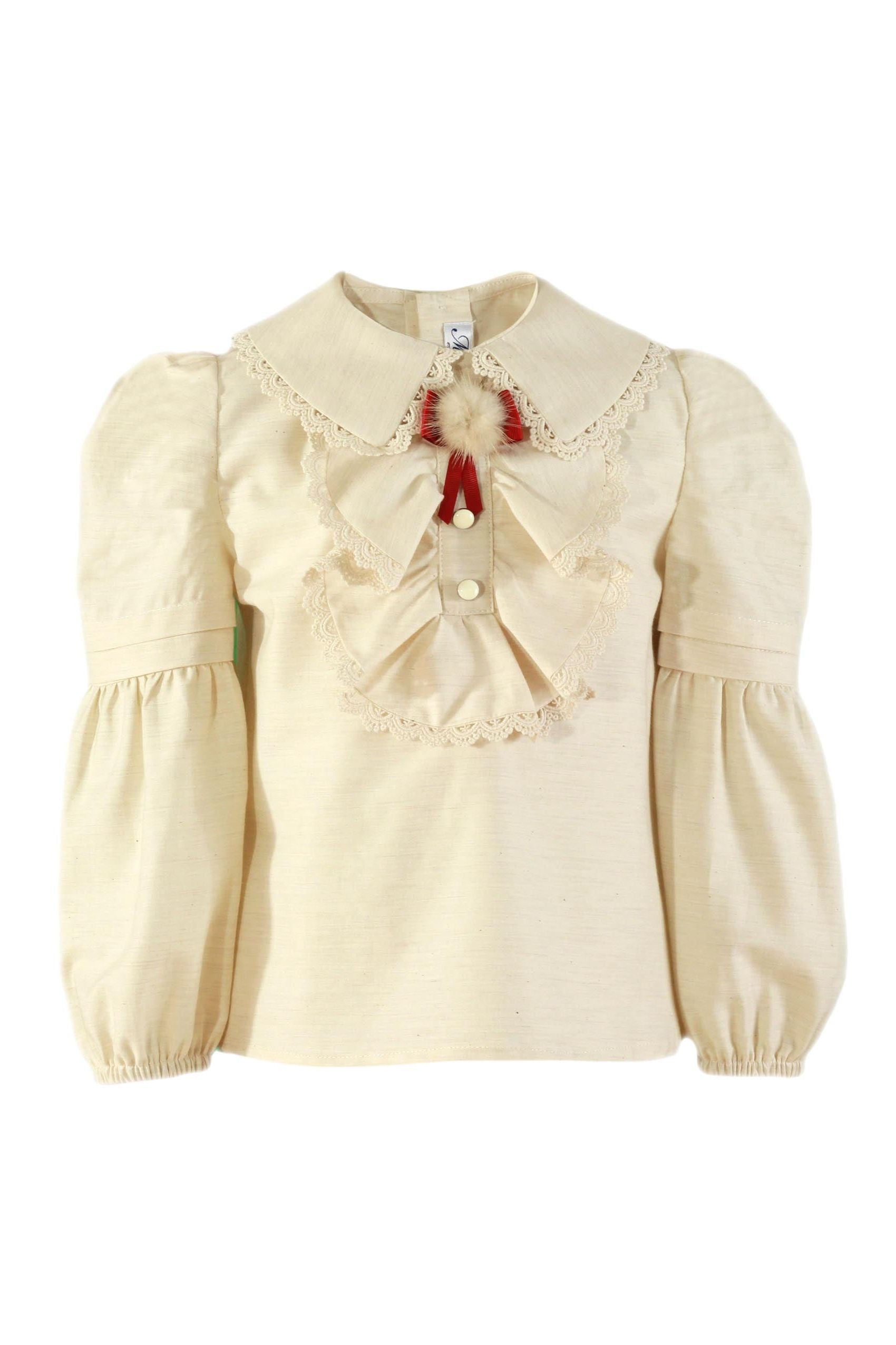 AW24 Miranda Girls Wine & Cream Chanel 3P Skirt Set 247 Dainty Delilah