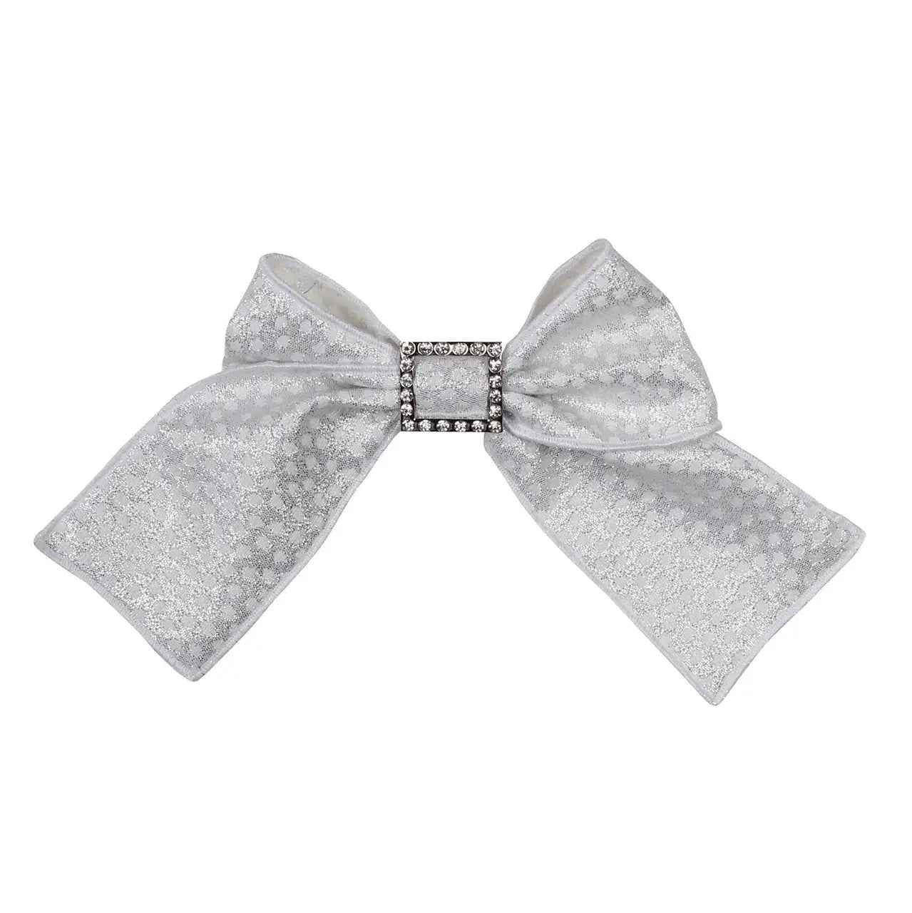 AW24 Naxos Girls Silver Croc Hair Bow