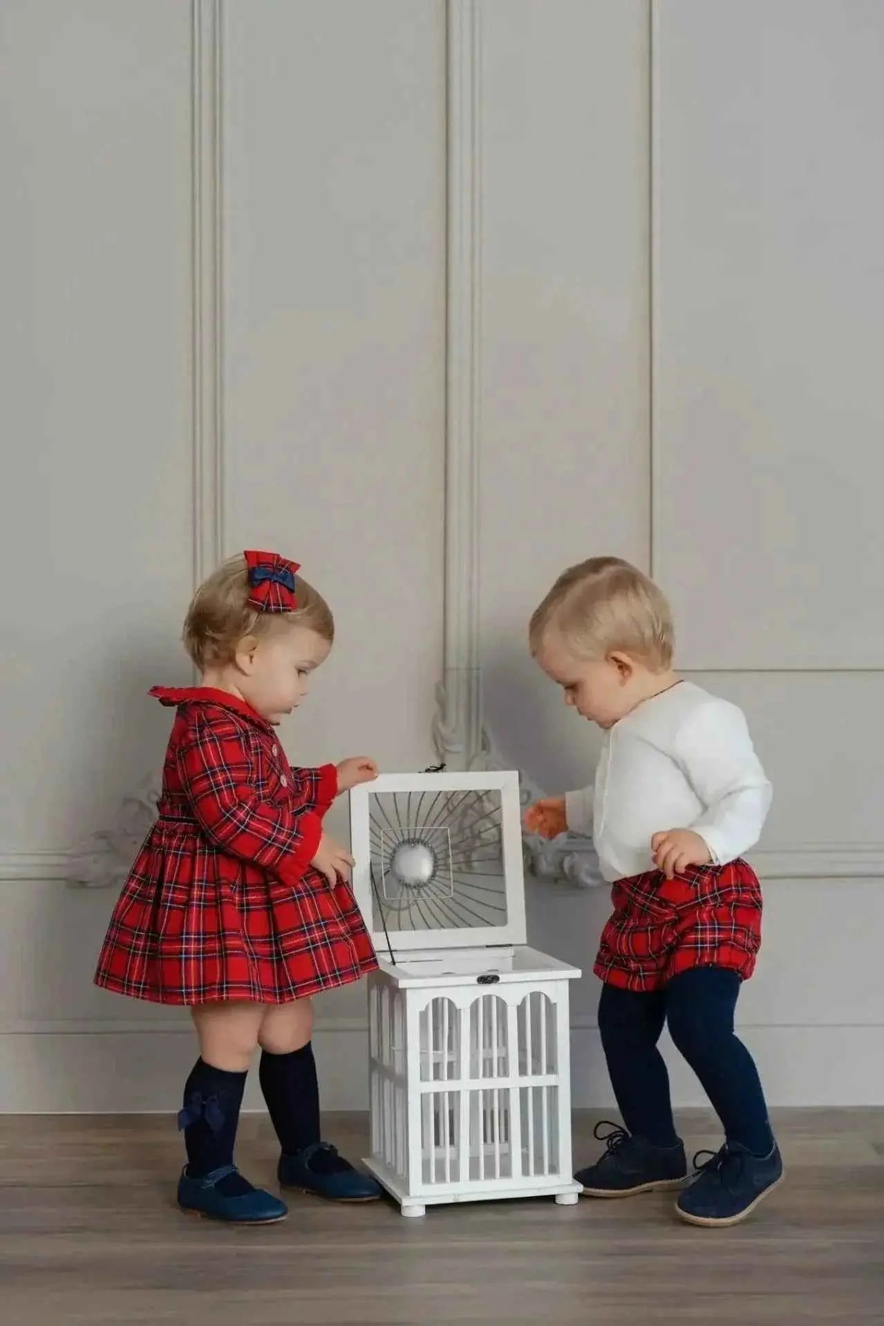 AW25 Miranda Boys Tartan Shirt & Short Set