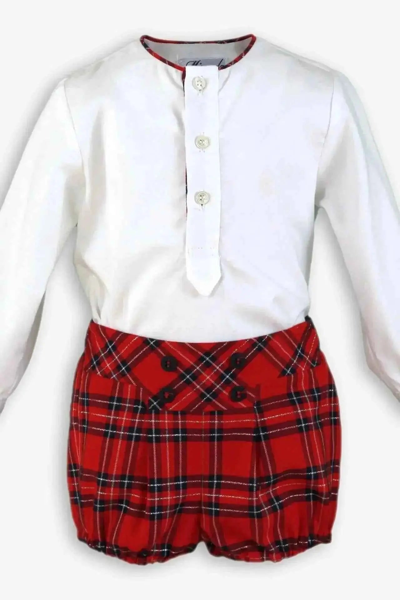 AW25 Miranda Boys Tartan Shirt & Short Set