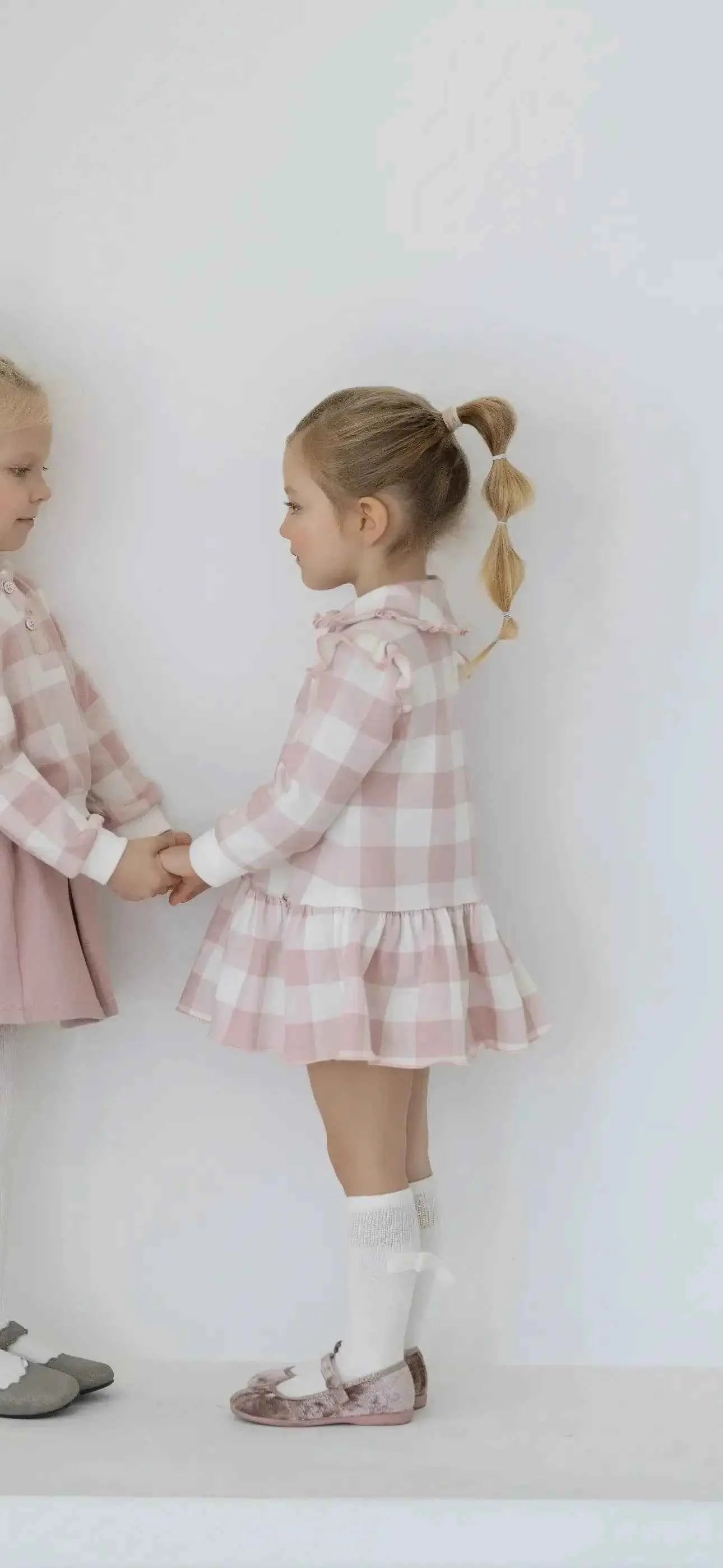 AW25 Miranda Girls Pink Check Dress - Stylish & Comfortable for Every Occasion