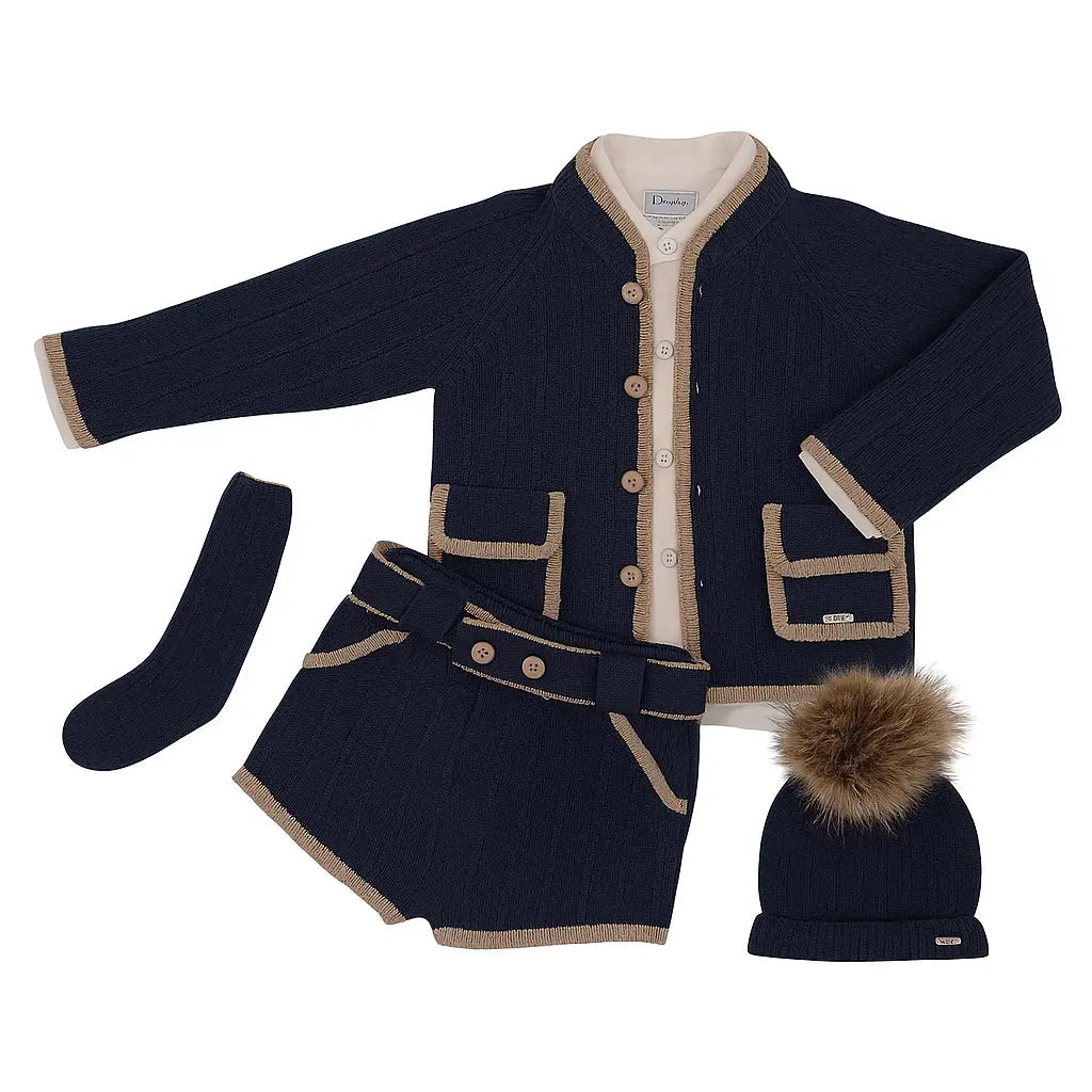 AW25 Rahigo Navy & Camel Boys 5p Set Rahigo Moda Infantil