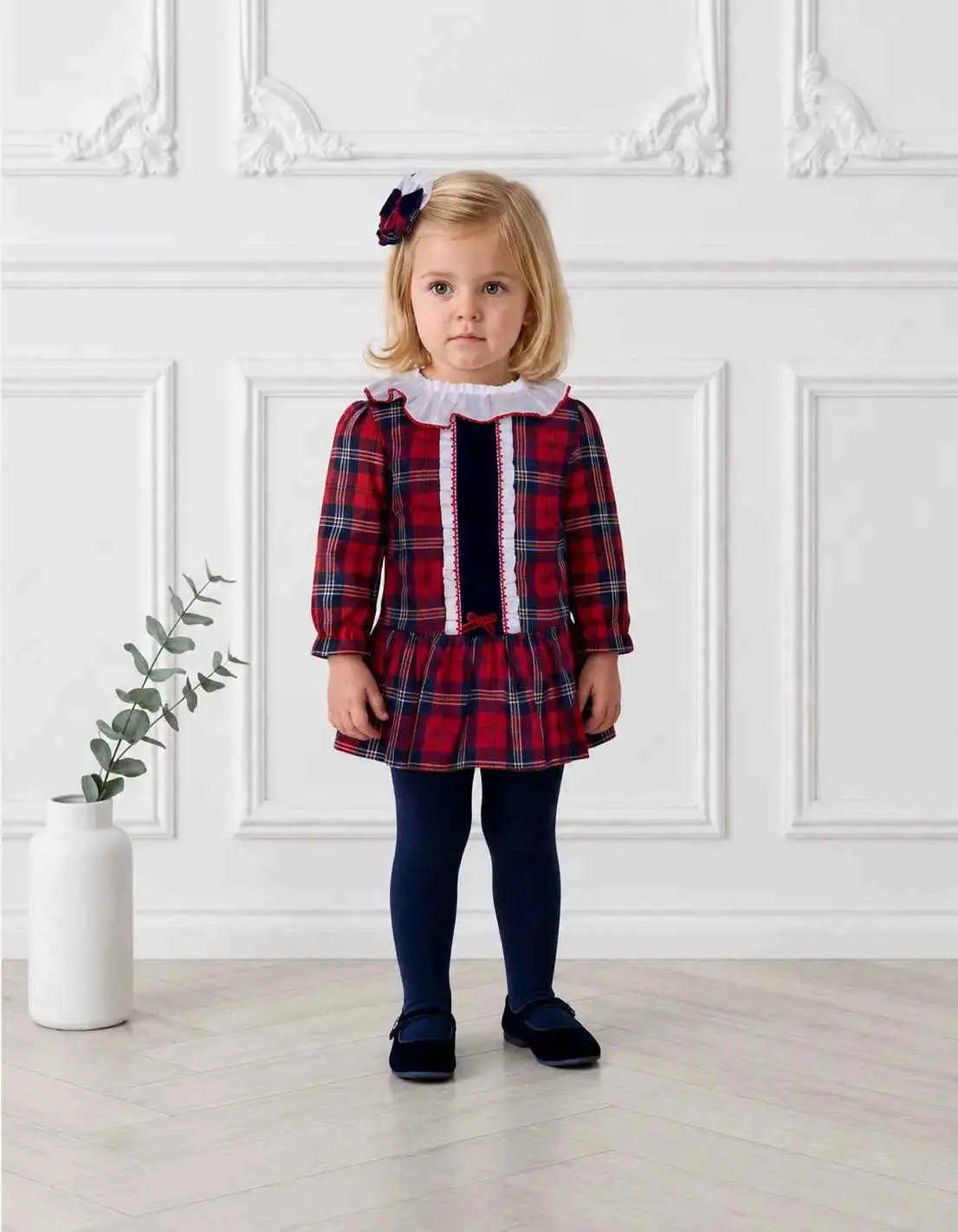 AW26 Miranda Girls Red Tartan Dress