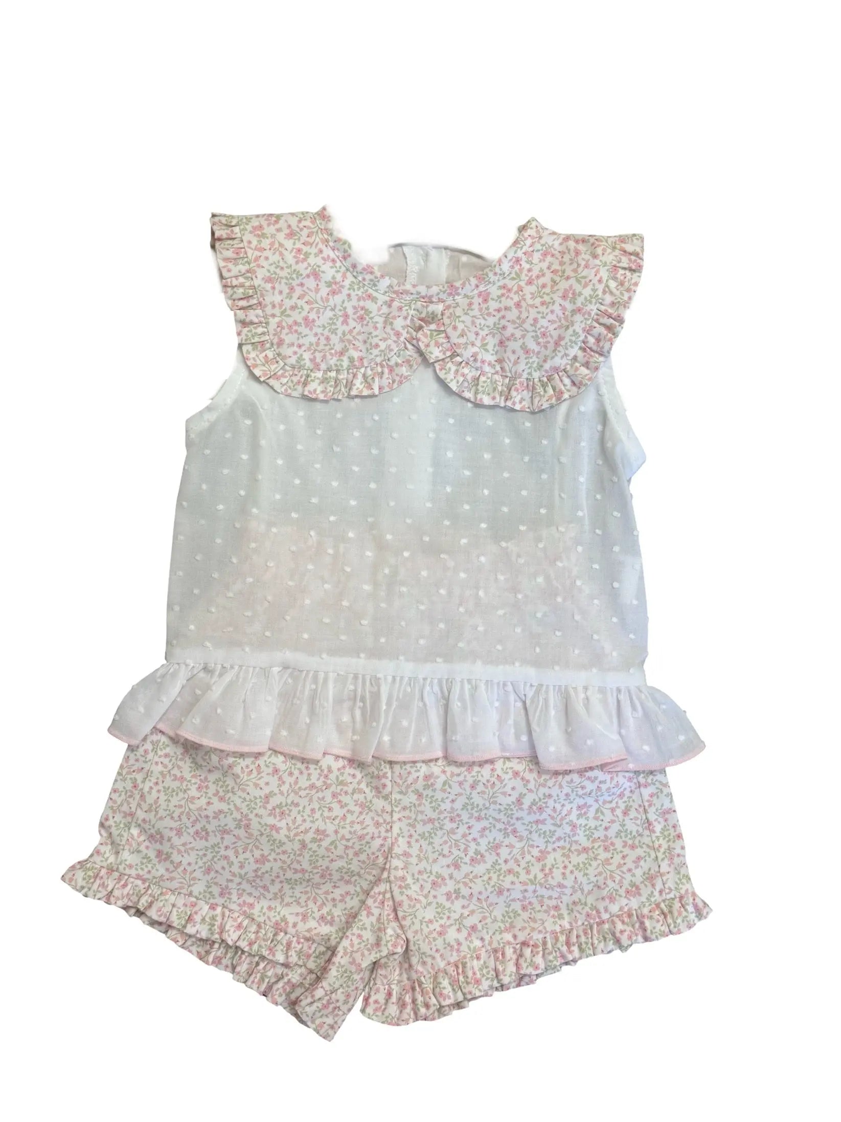 Baby Girls Floral Short Set Dainty Delilah