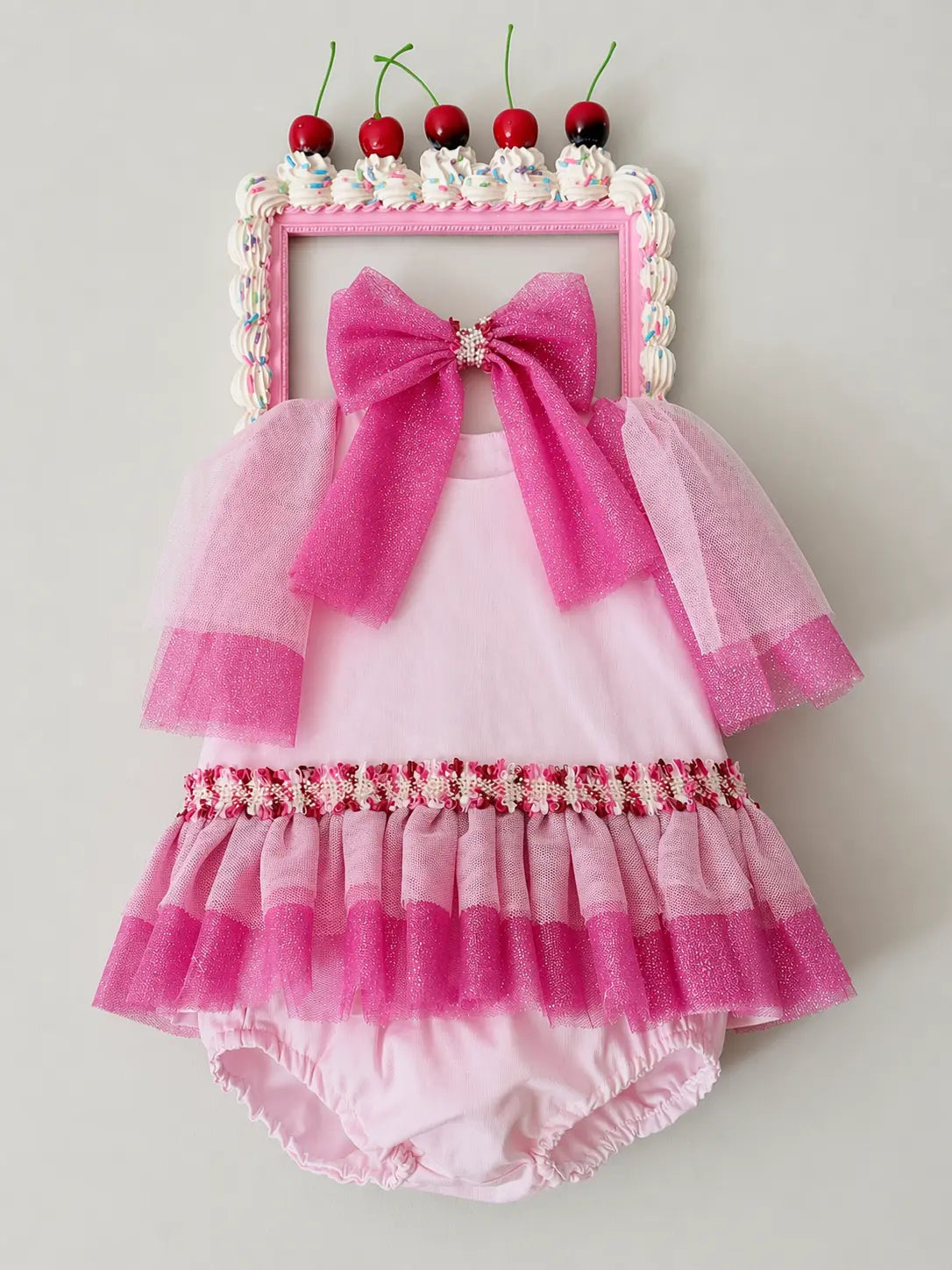 SS26 Naxos Baby Barbie Sparkle Tulle Dress & Knickers Naxos