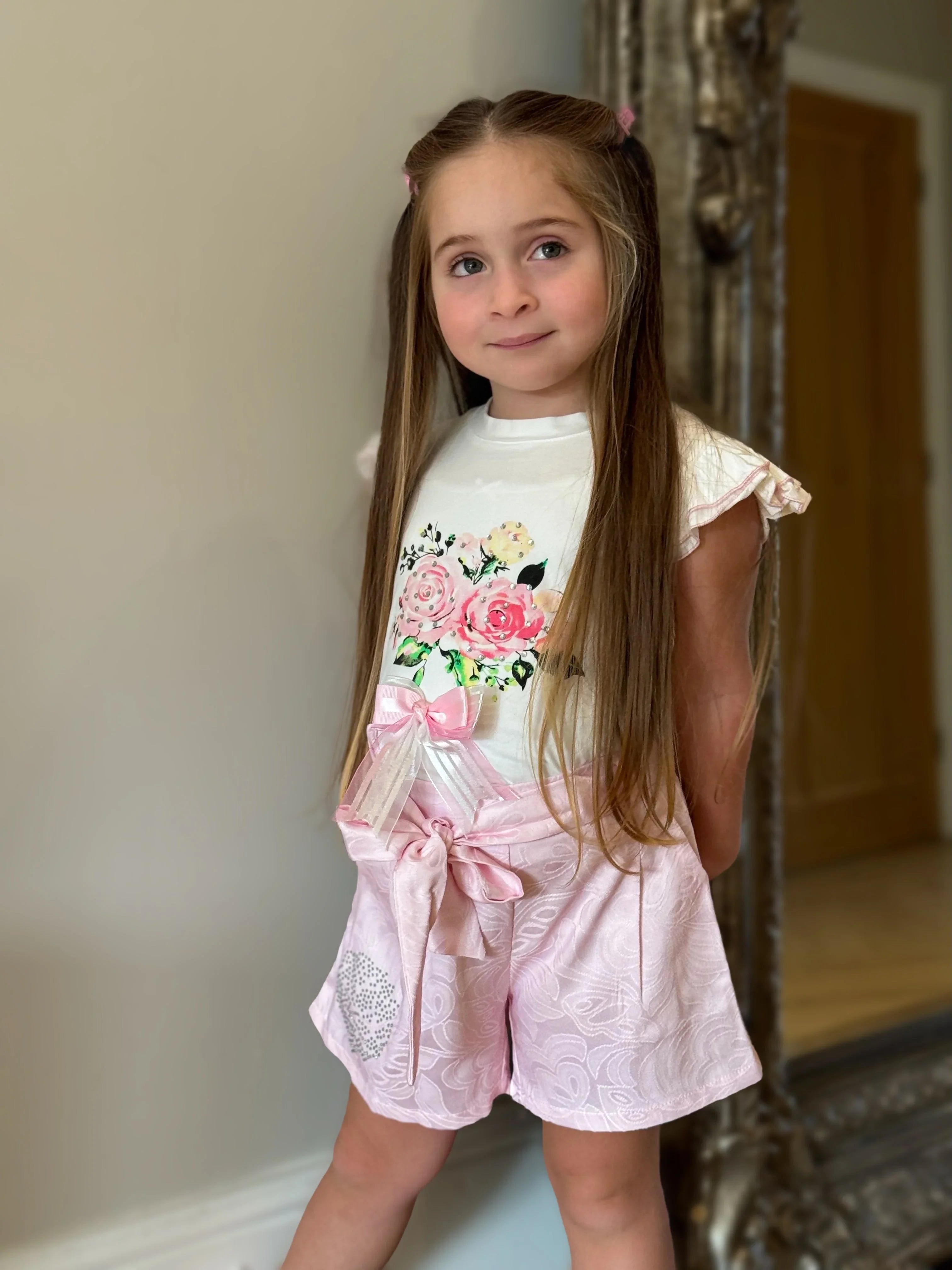 Beau Kid girls 2pc short & blouse set BEAU KiD