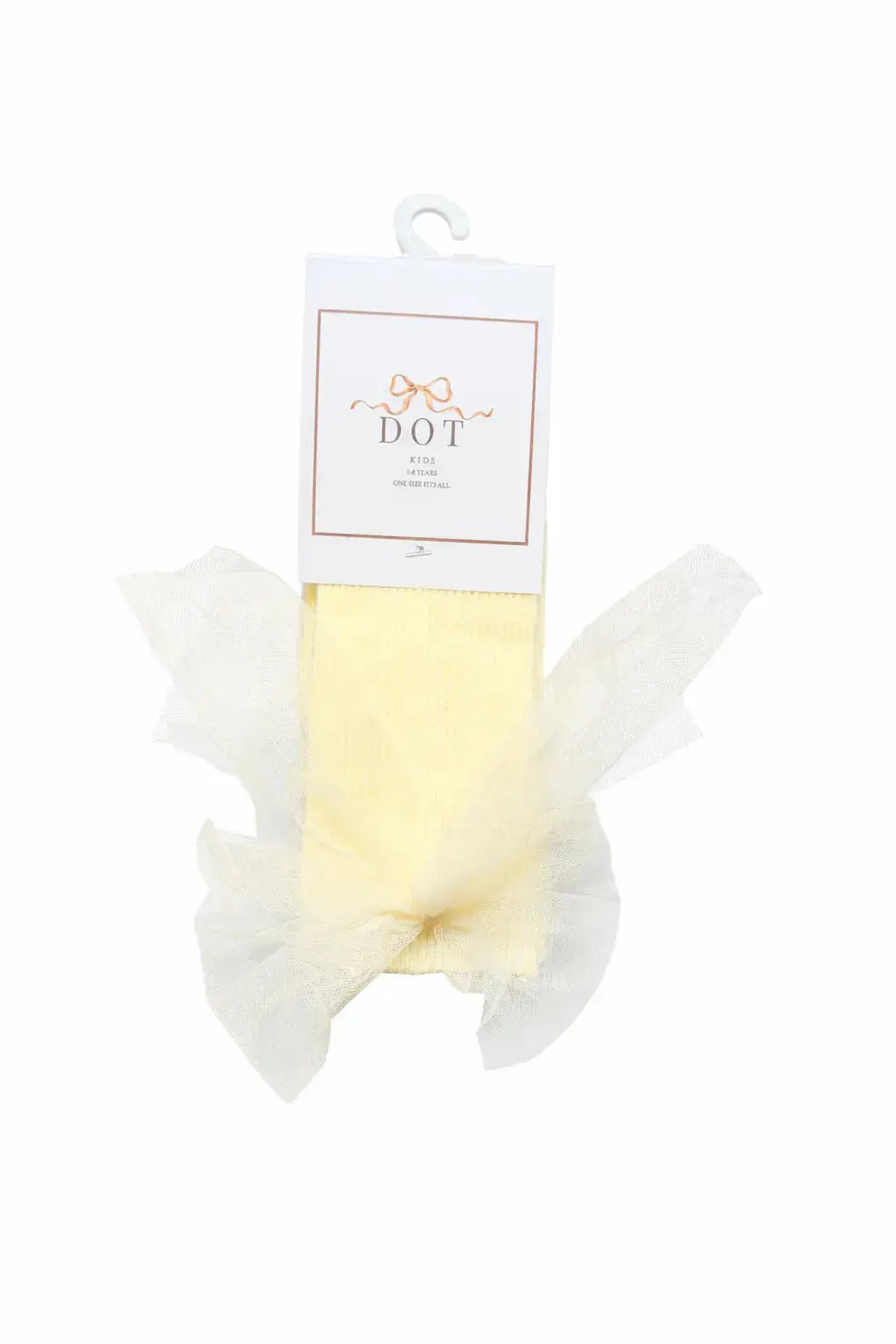 Tulle Girls Spanish Bow Knee Socks Dainty Delilah