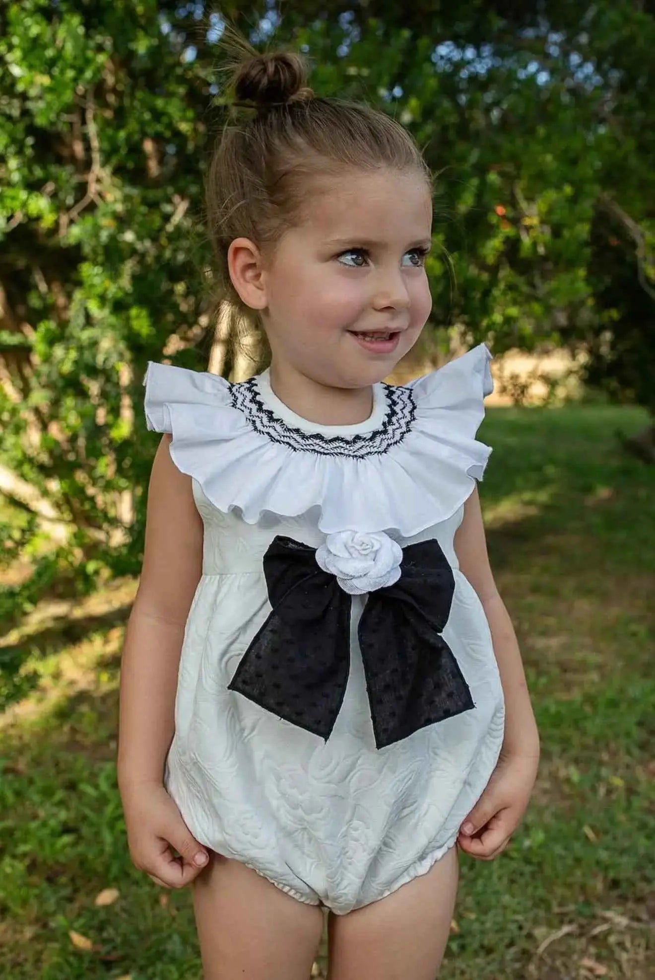 SS26 Naxos Baby Girls Chanel Romper