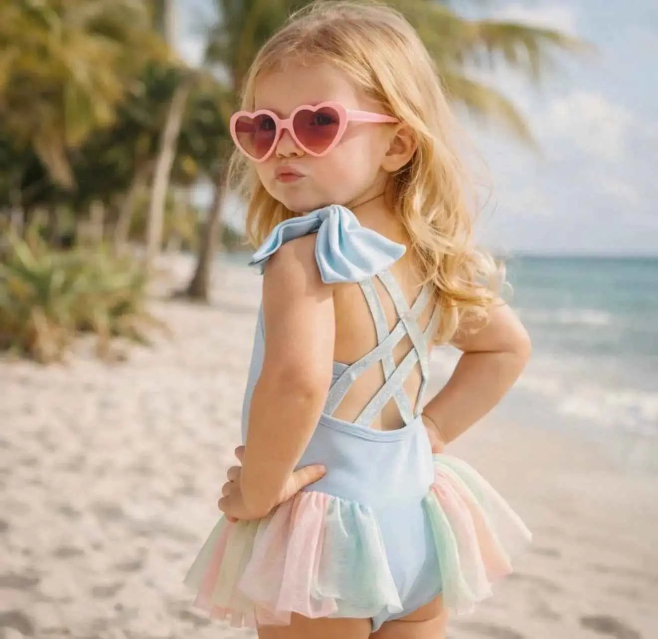 SS26 Girls Summer Ballerina Tulle Swimming Costume