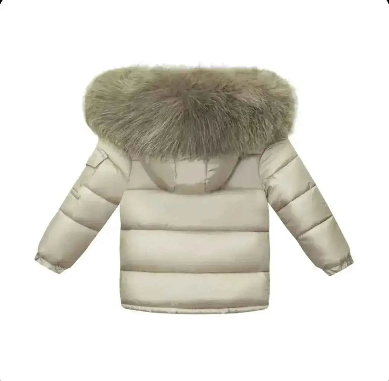 Camel Fur Hood Unisex Coat Upto 12 Years - In Stock