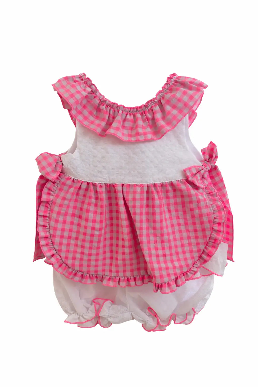 SS26 Babine Girls Pink Gingham Short Set Babine