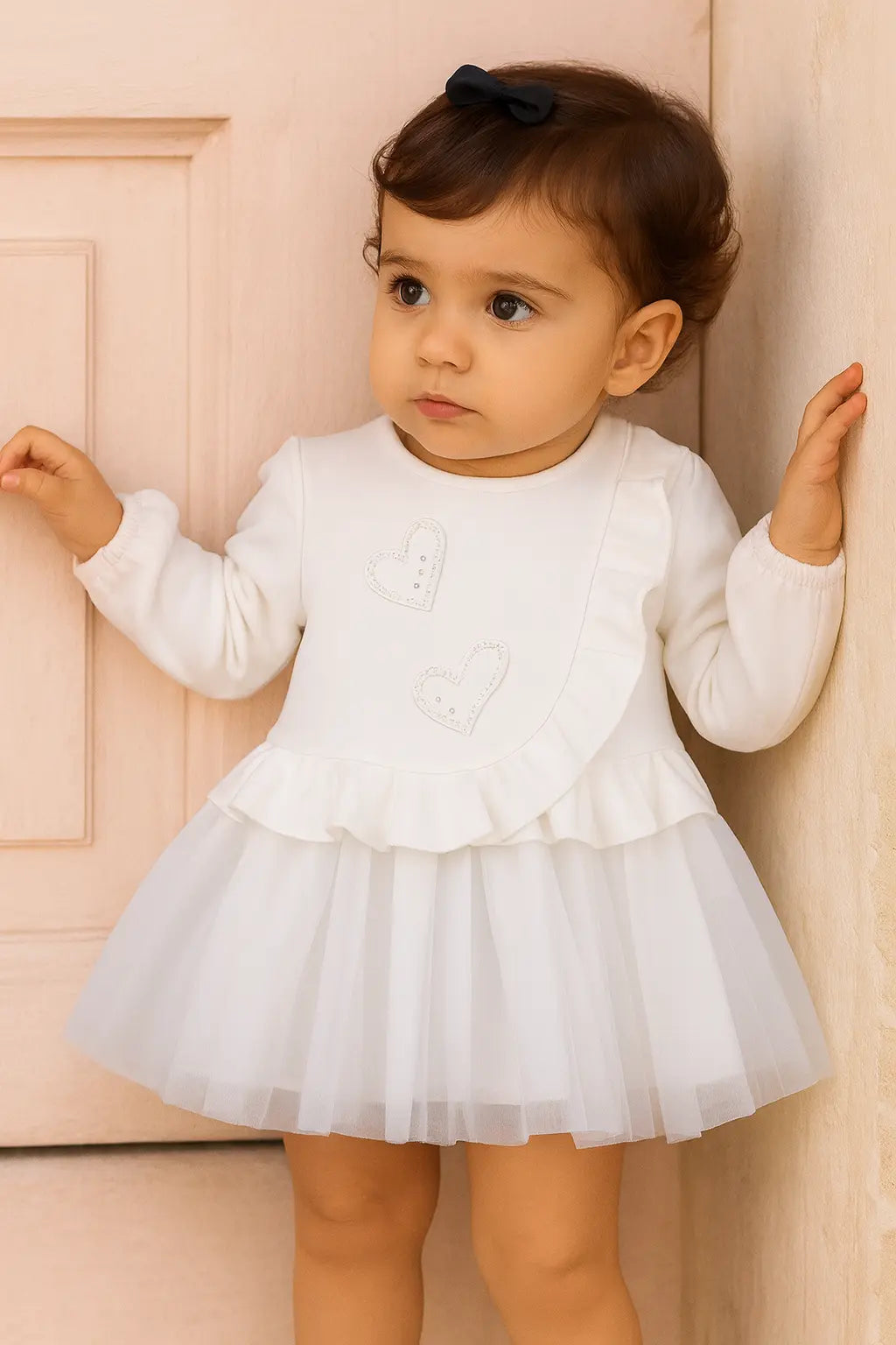 AW24 Bimbalo Girls Ivory Tulle Dress Bimbalo