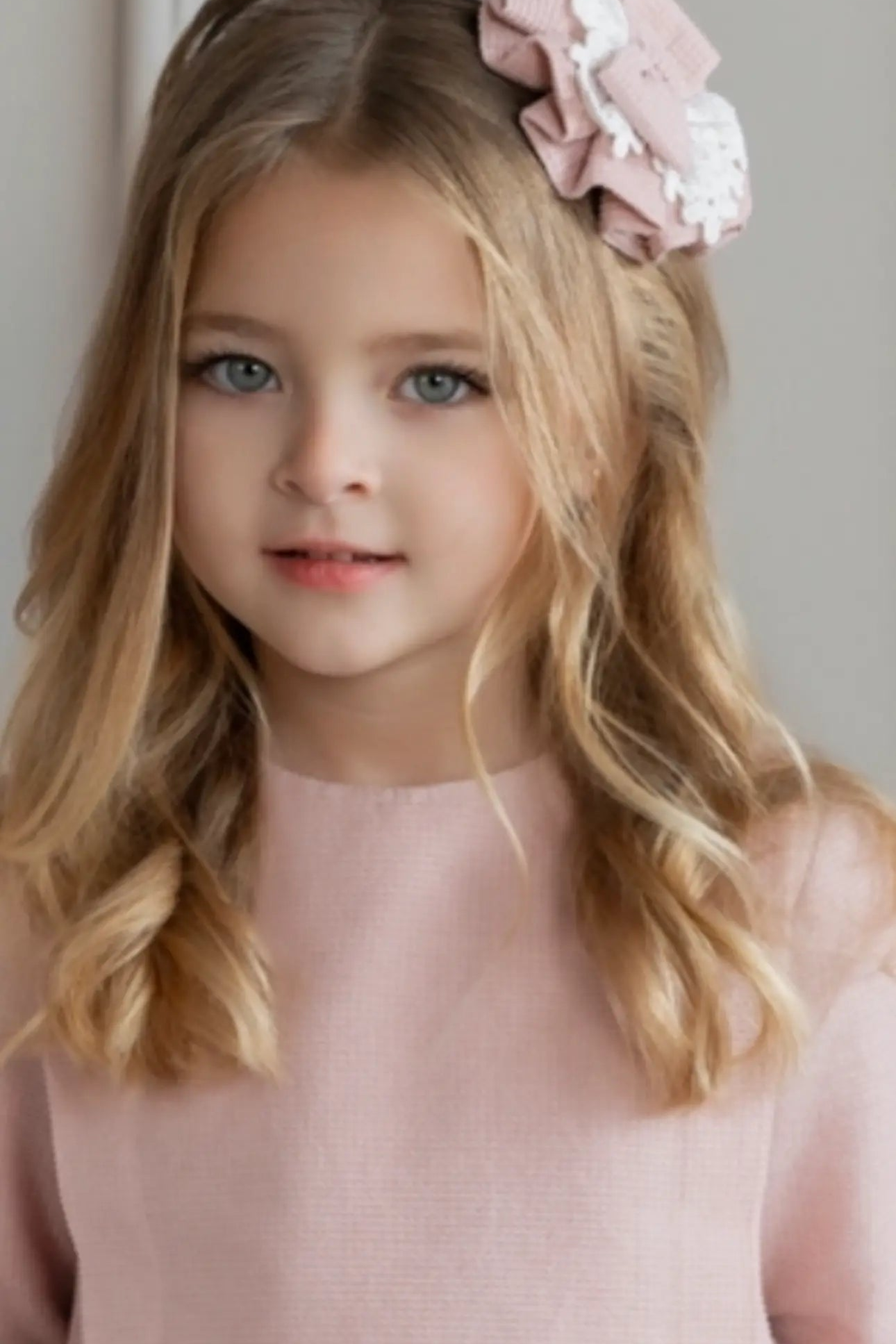 AW25 Girls Miranda Pink & Cream Headband Miranda