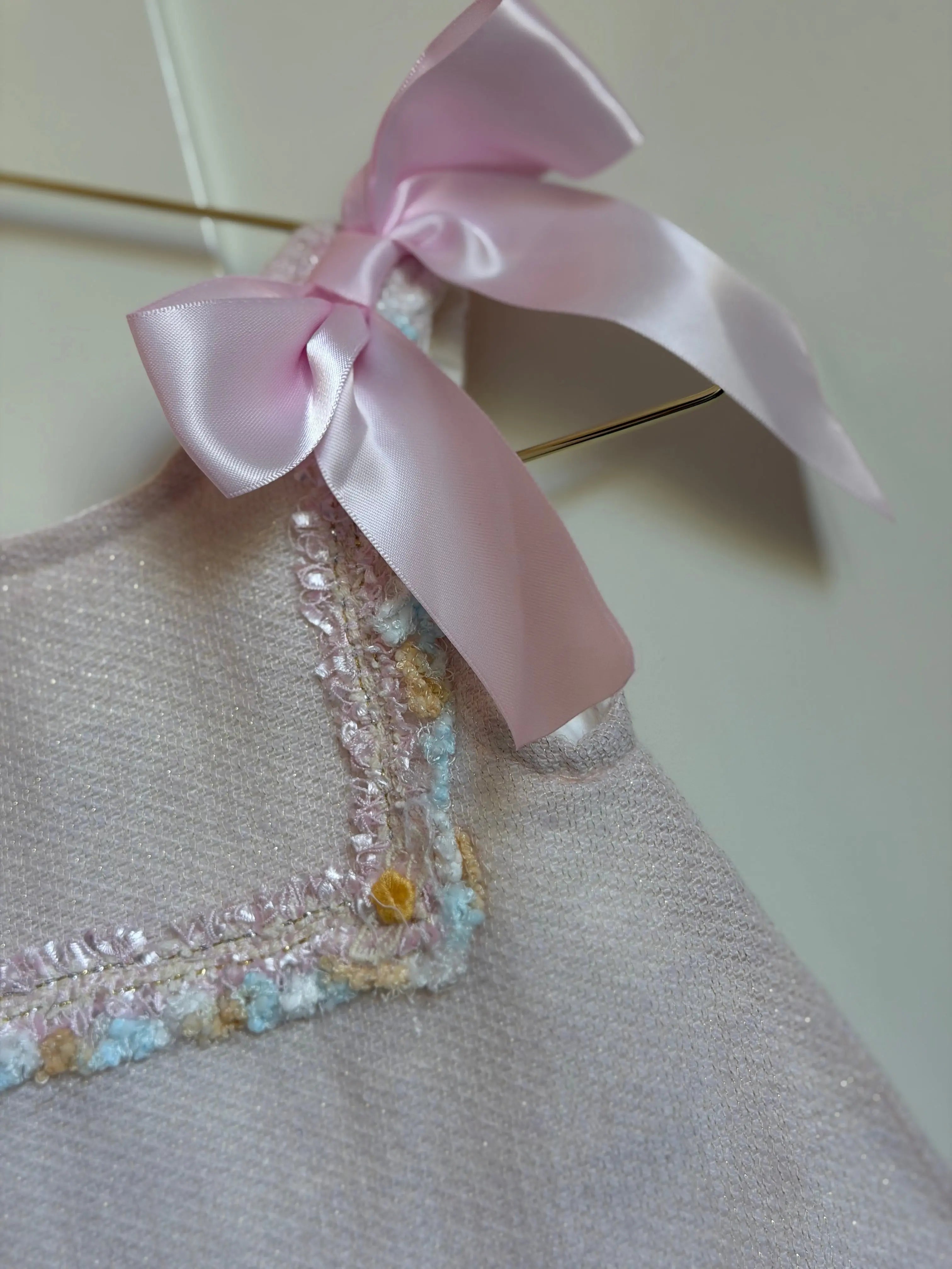 SS26 Baby Girls Pink Open Back Tulle Dress Dainty Delilah