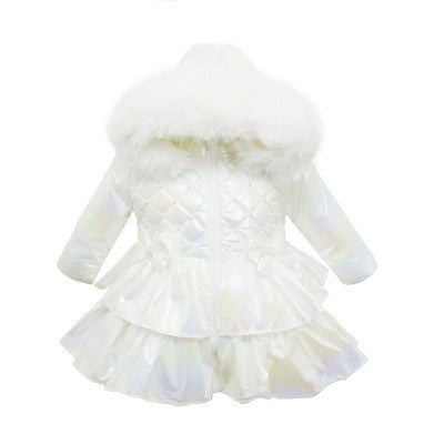 Girls Mermaid Pearl Frilly Coat Dainty Delilah