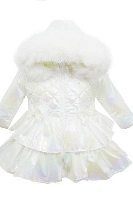 Girls Mermaid Pearl Frilly Coat Dainty Delilah