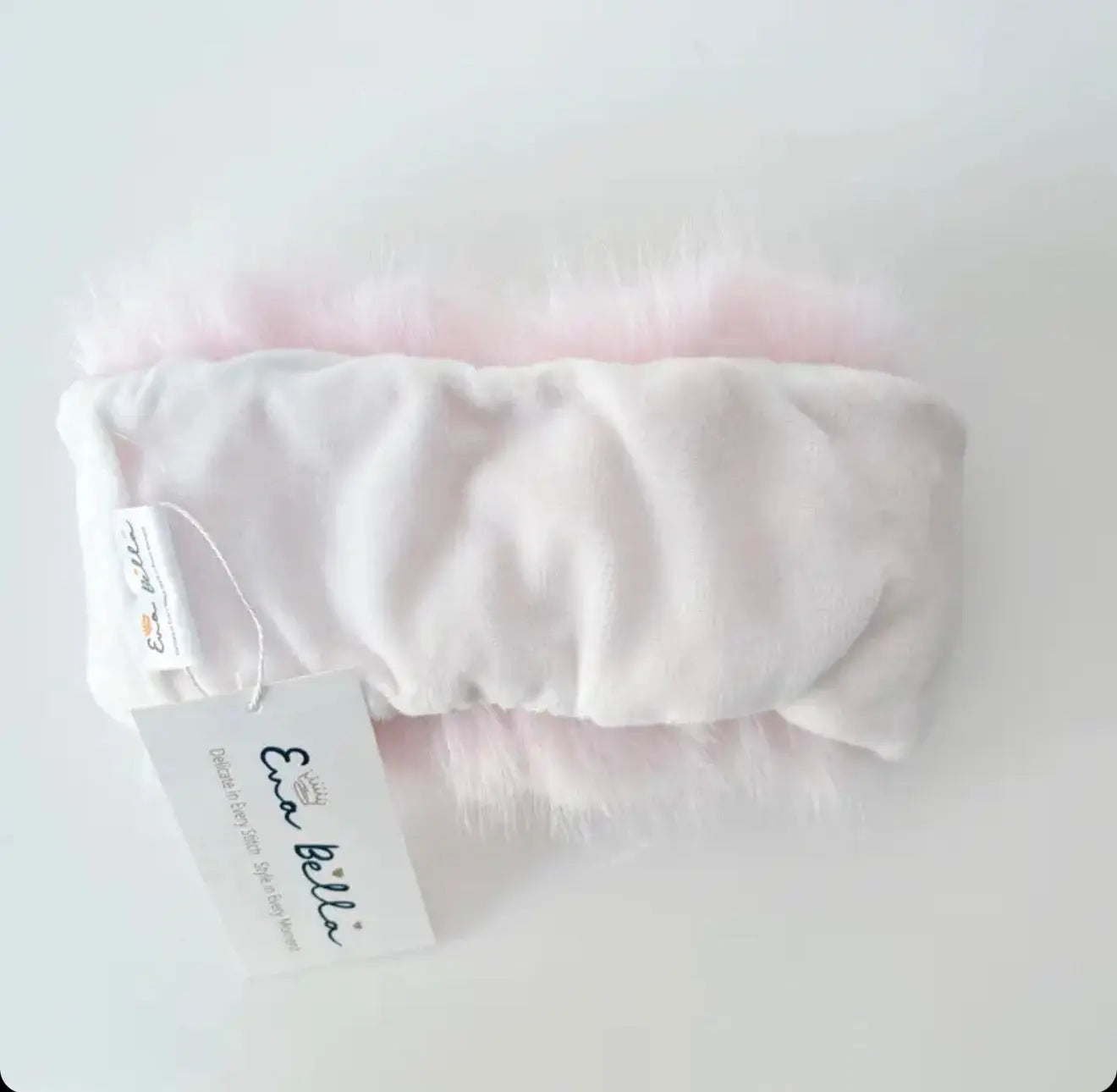Baby Pink Fur Headband / Ear Warmers Dainty Delilah