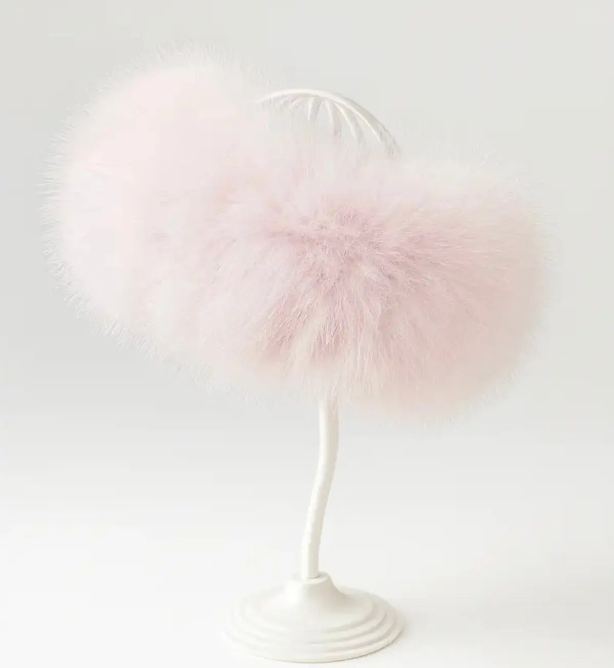 Baby Pink Fur Headband / Ear Warmers Dainty Delilah