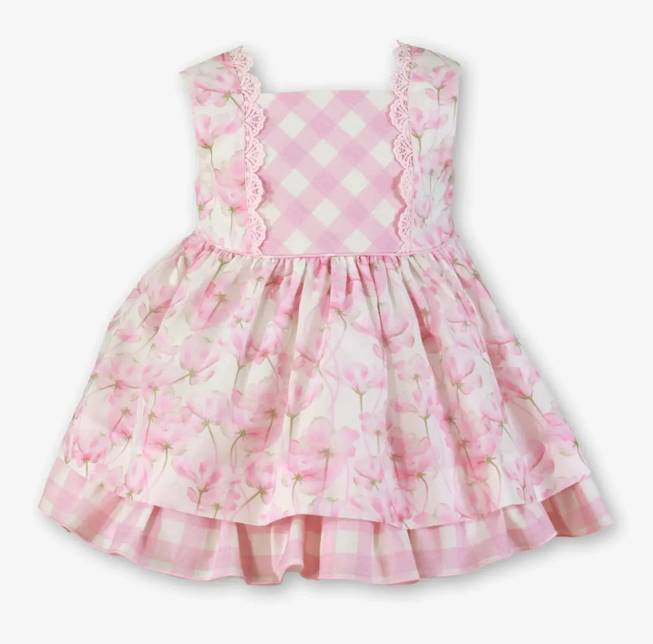 Miranda Baby Girl Pink Floral Dress & Knickers Miranda