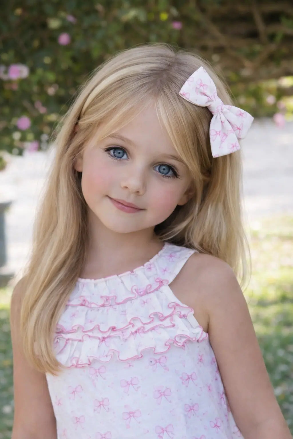 Babine Girls Ditsy Bow Hair Bow Babine