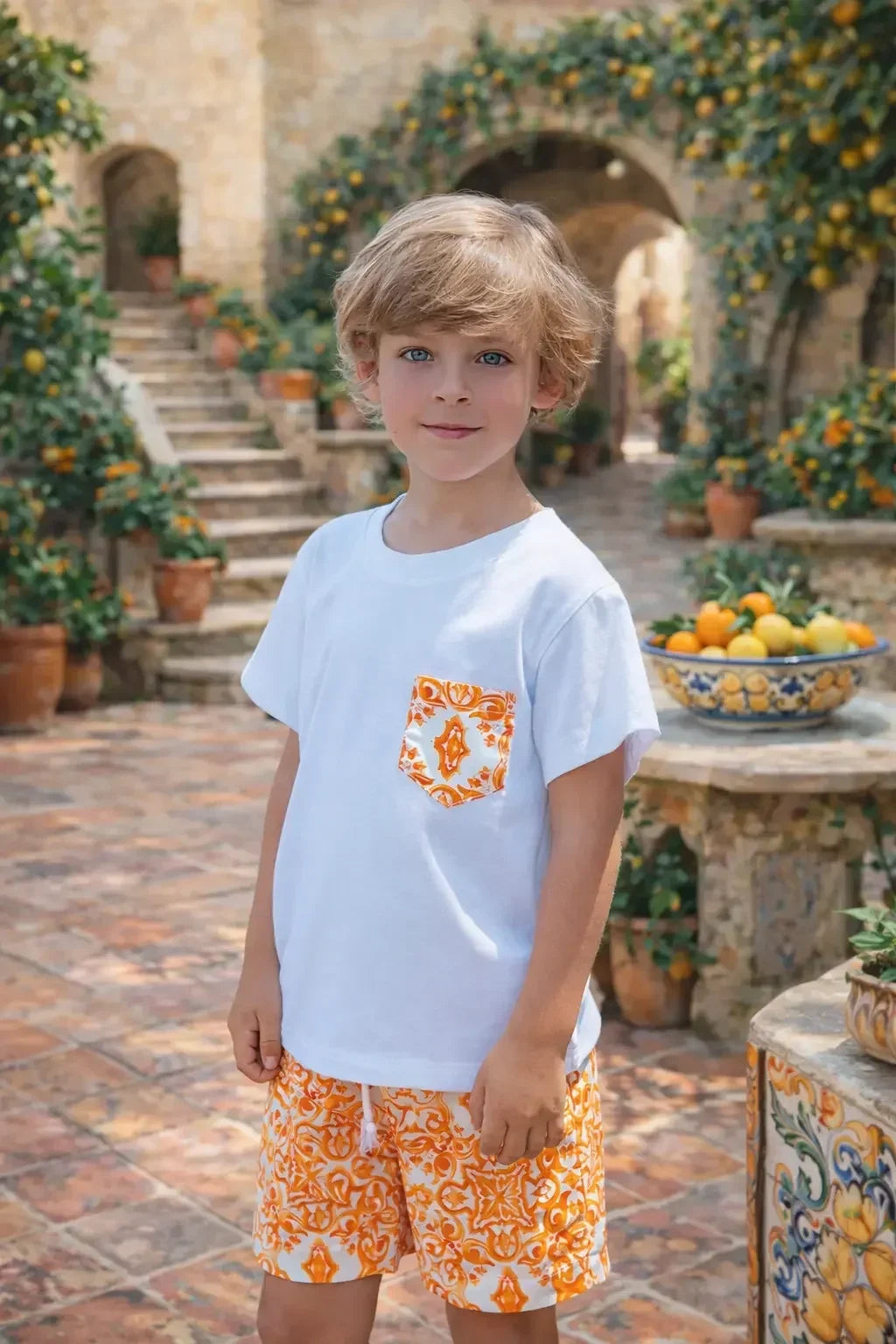 Rochy Boys D&G T-Shirt & Swim Shorts Rochy