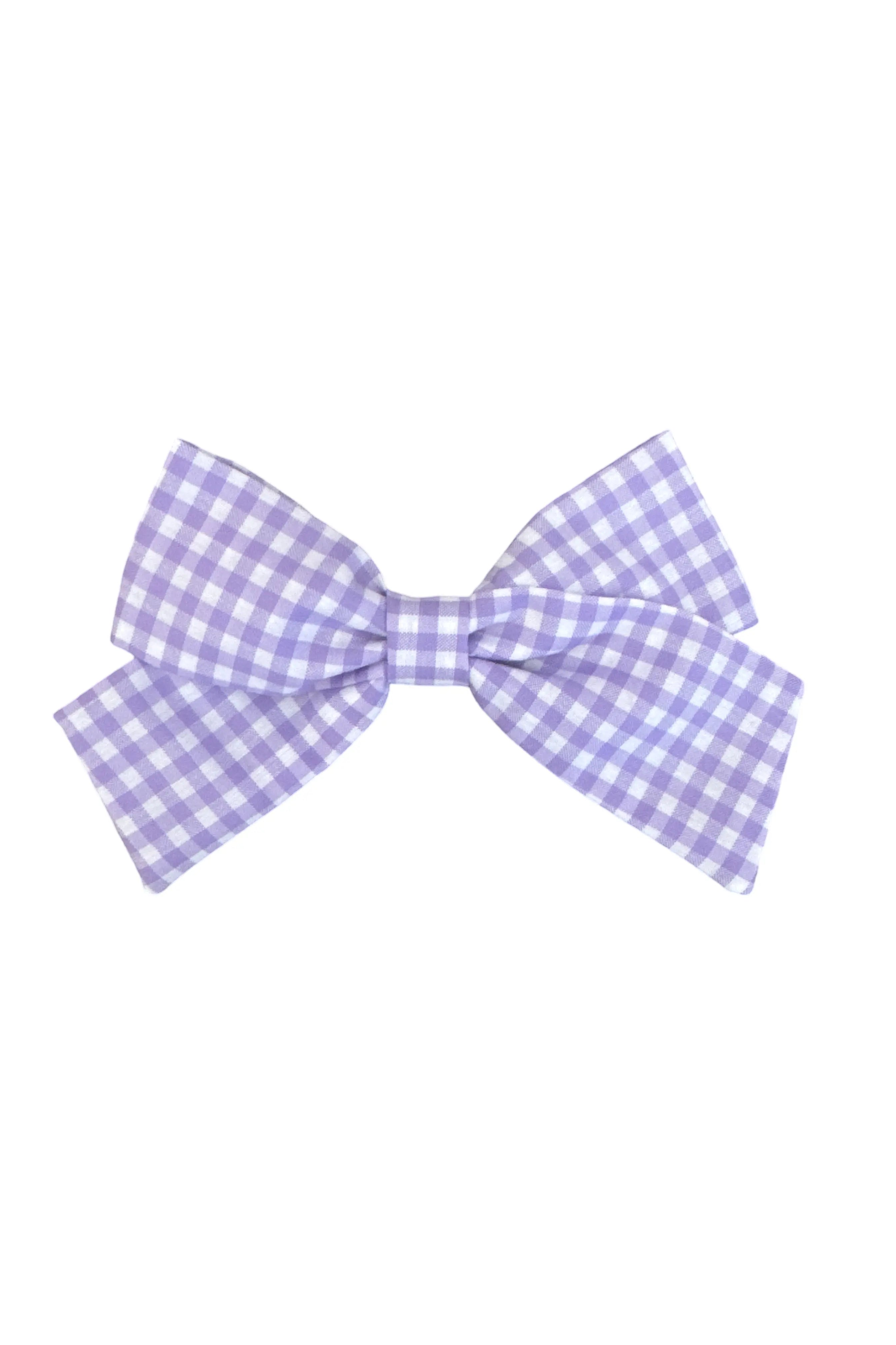 SS25 Babine Girls Lilac Gingham Hairbow Babine