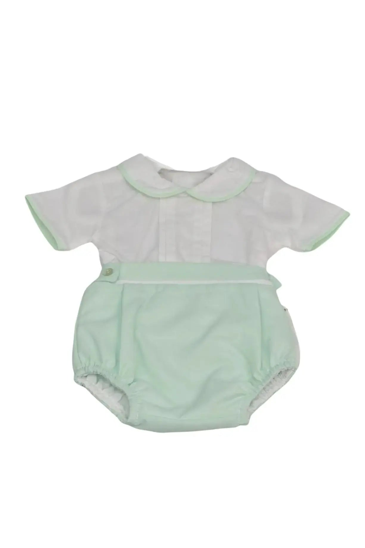 SS25 Boys Mint Shirt & Short Set Dainty Delilah