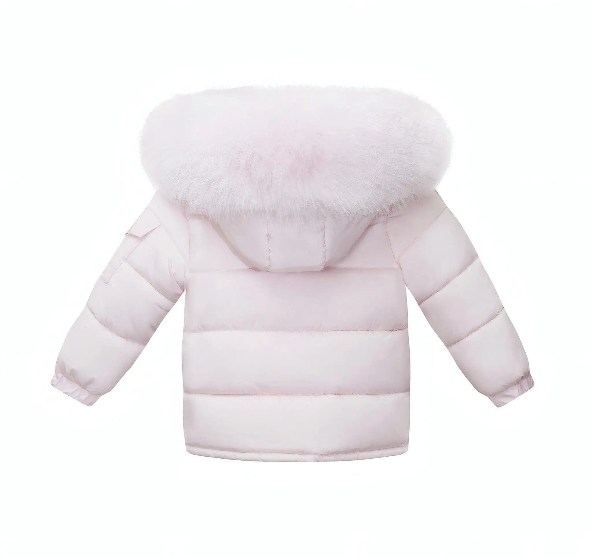 Baby Pink Fur Hood Girls Coat Upto 12 Years - In Stock Dainty Delilah