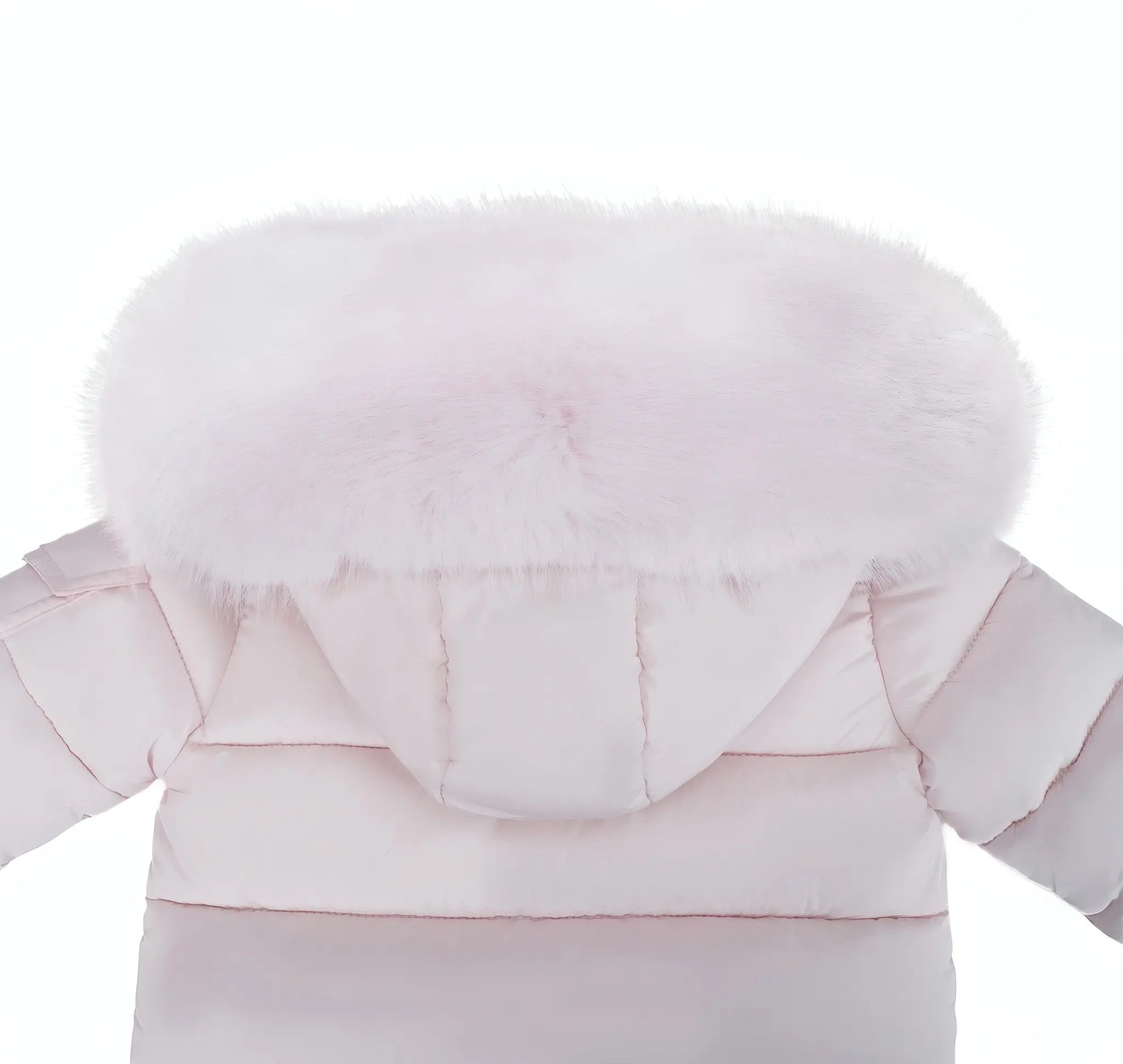 Baby Pink Fur Hood Girls Coat Upto 12 Years - In Stock Dainty Delilah