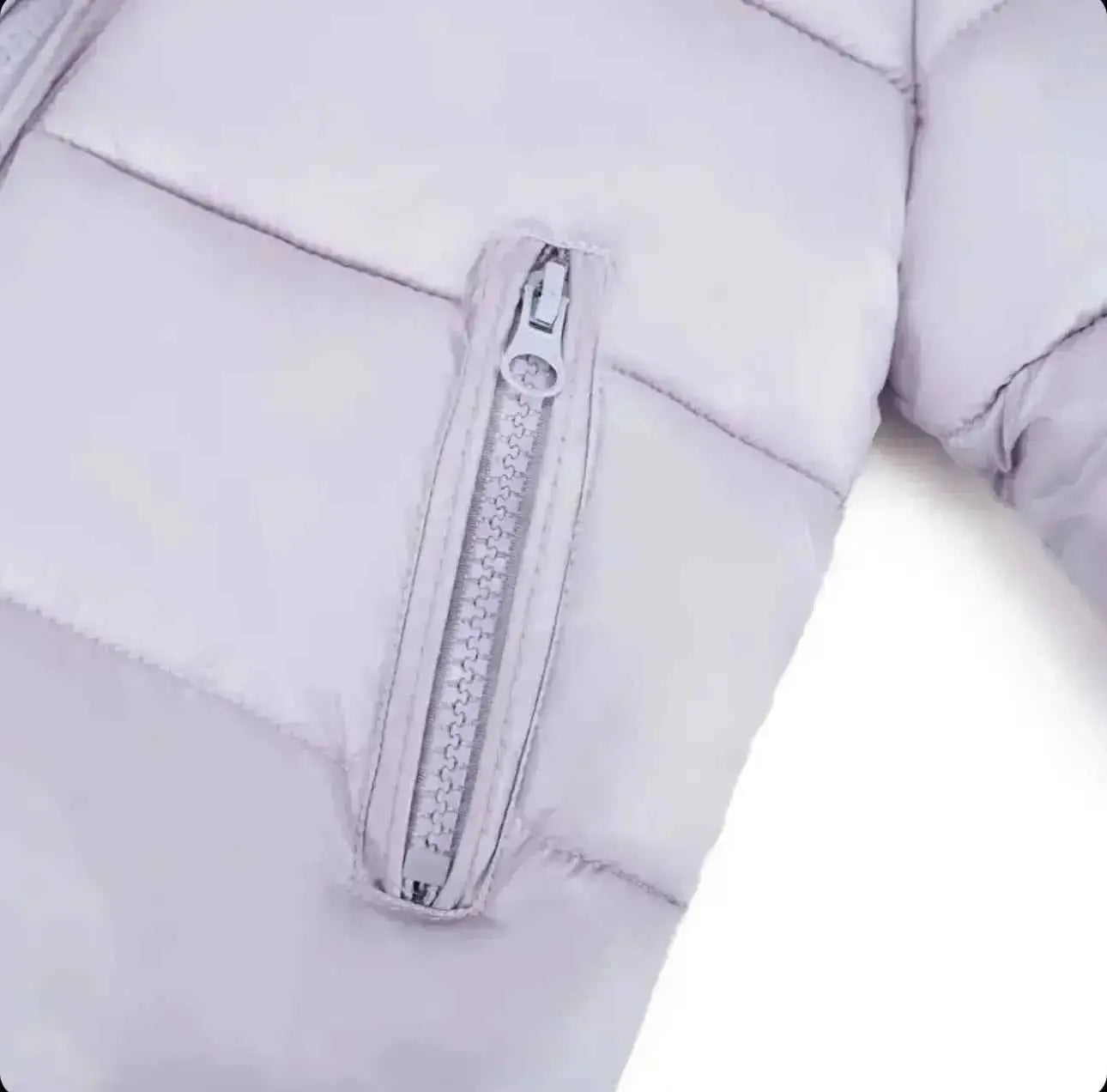 Lilac Fur Hood Kids Coat - In Stock