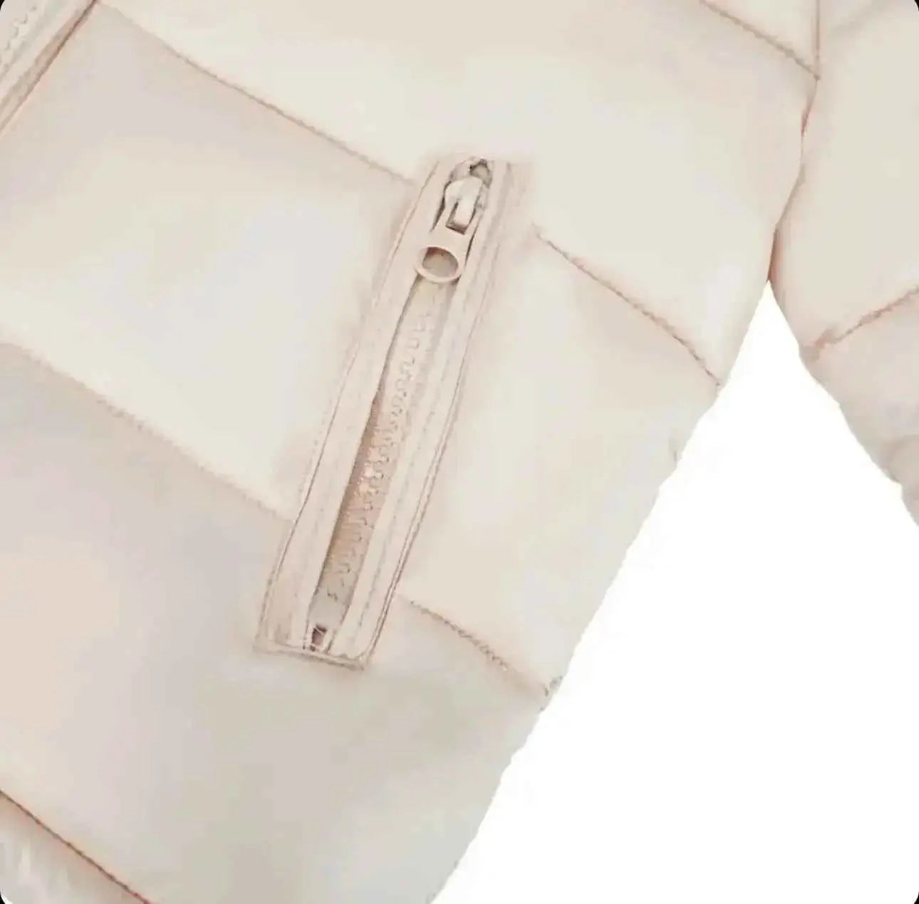 Peach Fur Hood Unisex Coat - In Stock