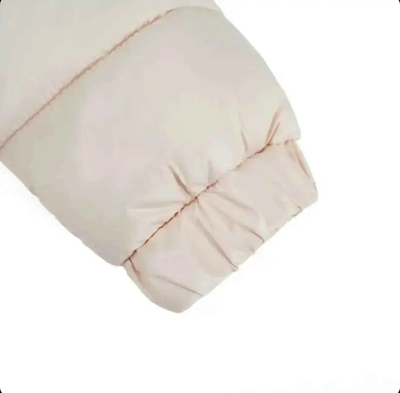 Peach Fur Hood Unisex Coat - In Stock