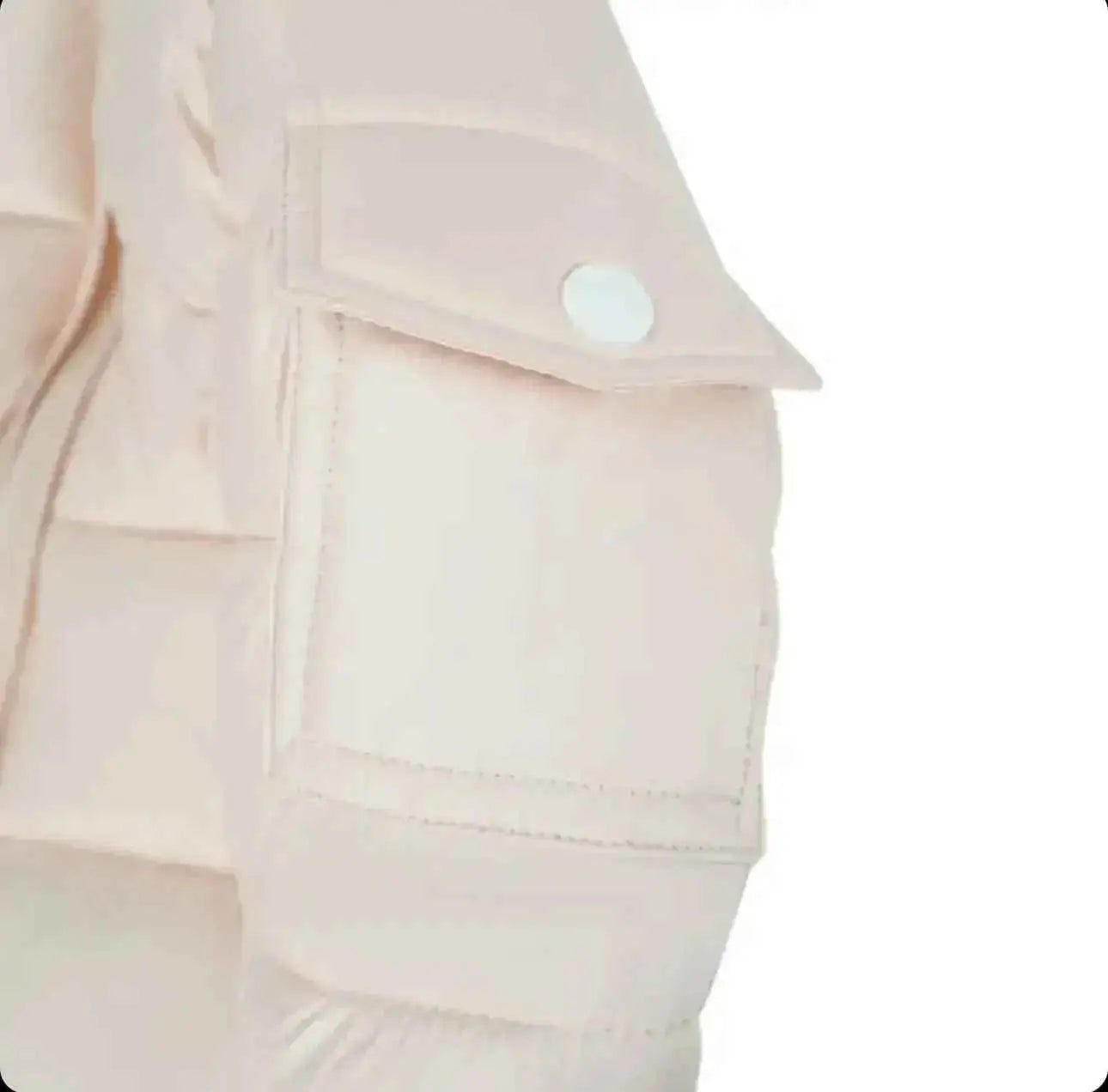 Peach Fur Hood Unisex Coat - In Stock
