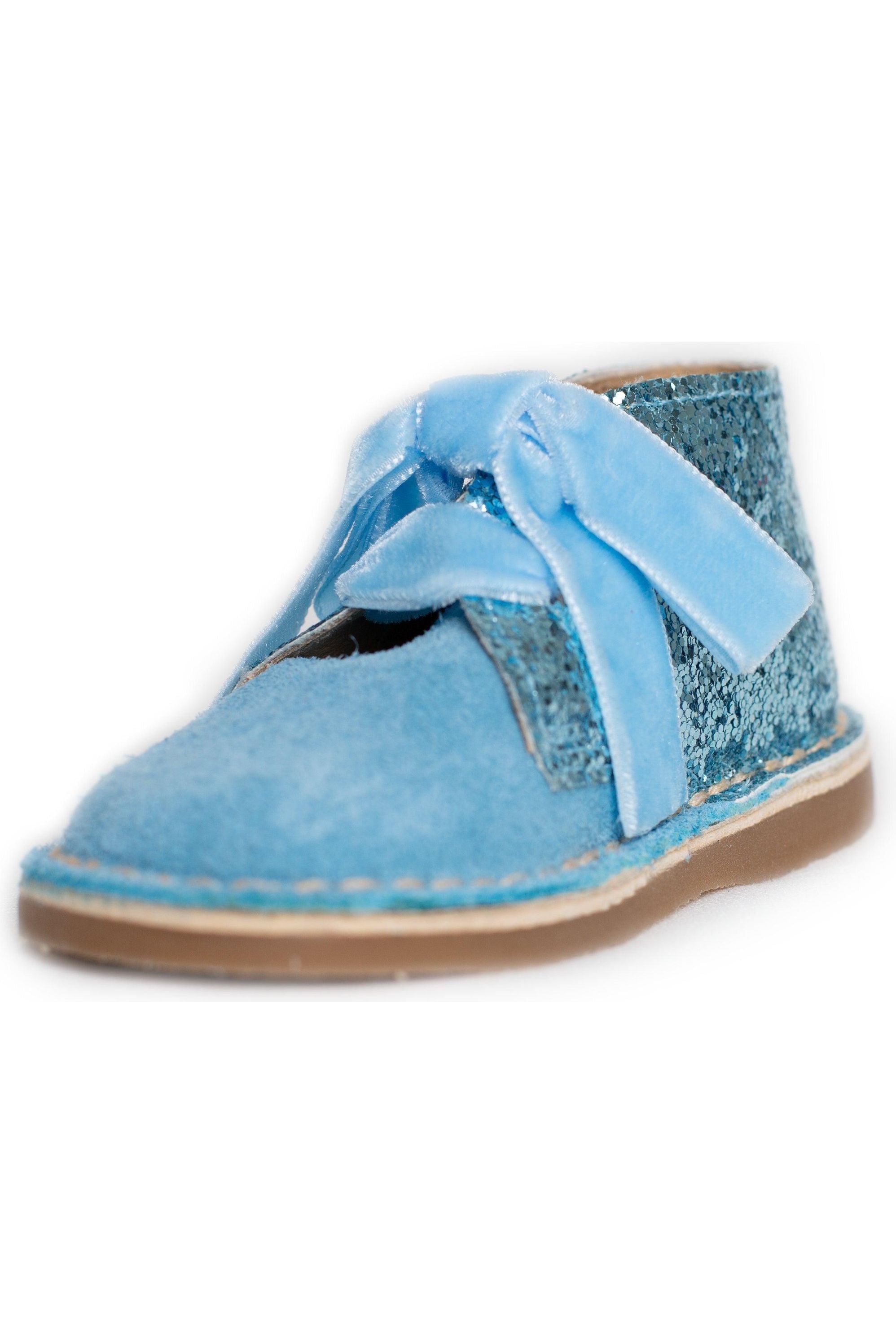 Rochy Blue Glitter Boots NON RETURNABLE Dainty Delilah