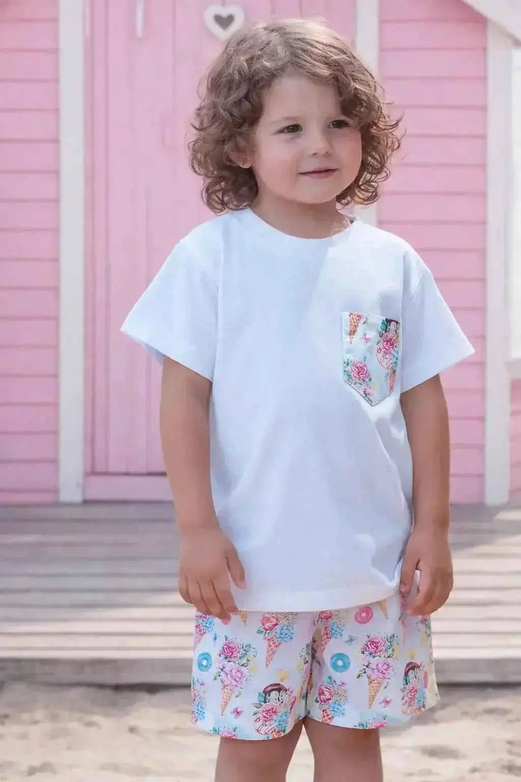 SS26 Rochy Boys Doughnut T-Shirt & Swim Shorts