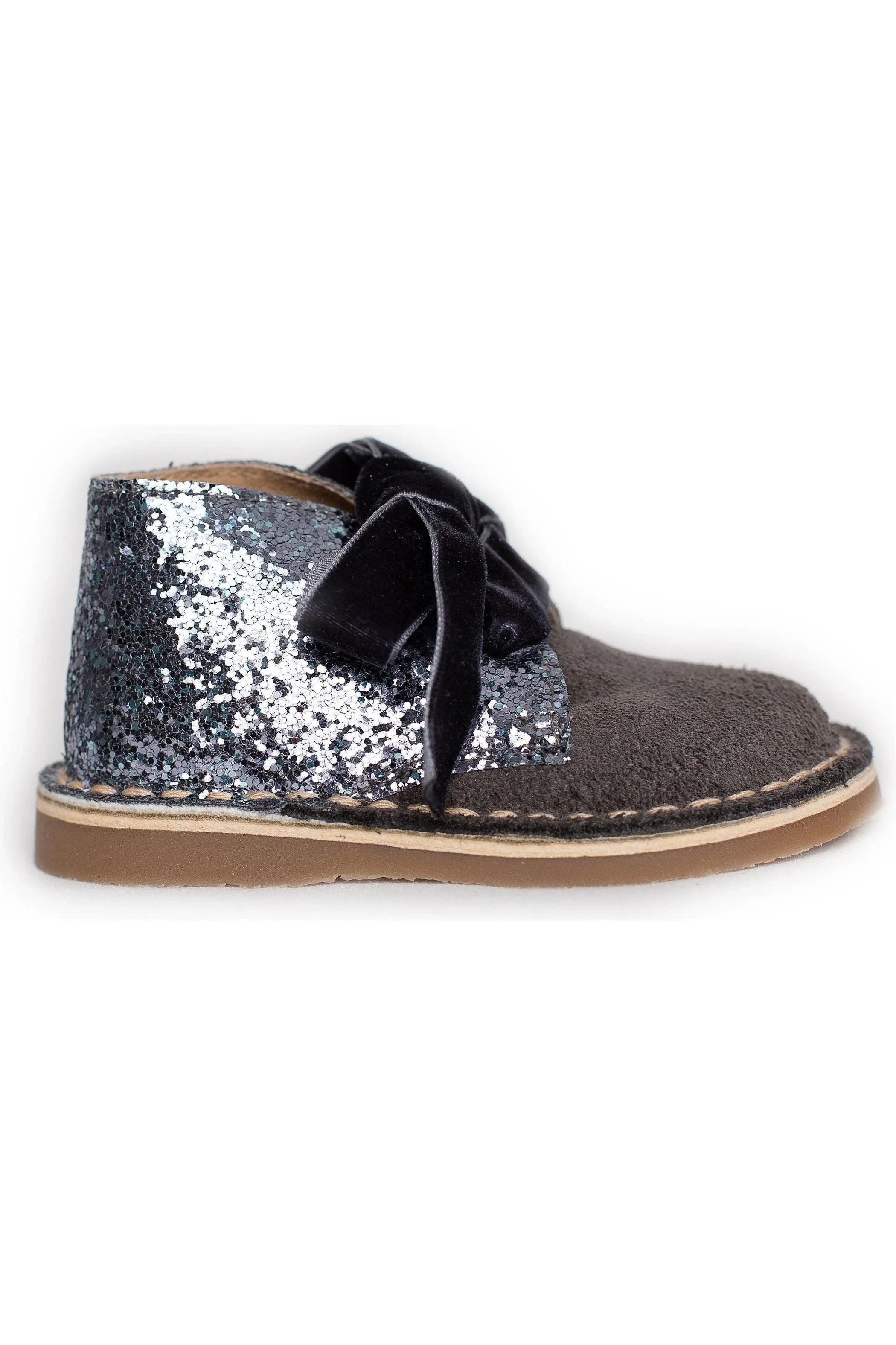 Rochy Grey Glitter Boots NON RETURNABLE - Dainty Delilah