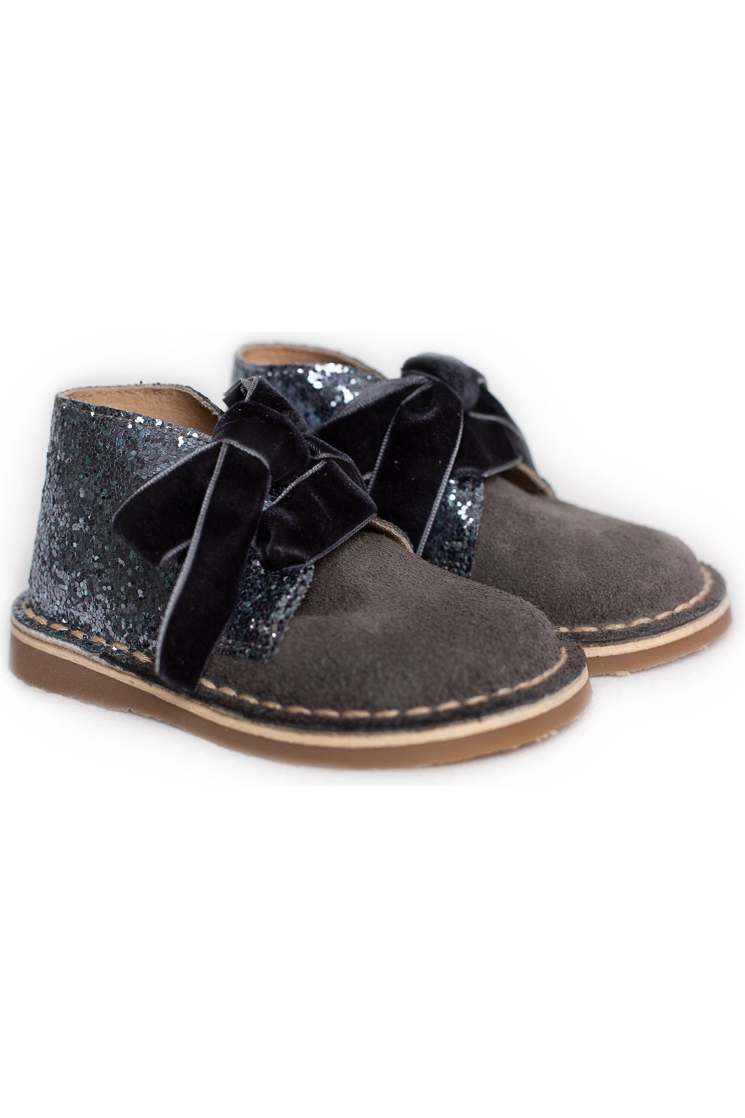 Rochy Grey Glitter Boots NON RETURNABLE Dainty Delilah