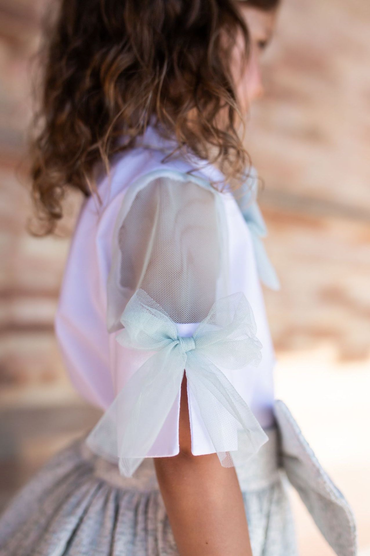 SS23 Naxos Girls Mint Tulle Skirt Set Dainty Delilah