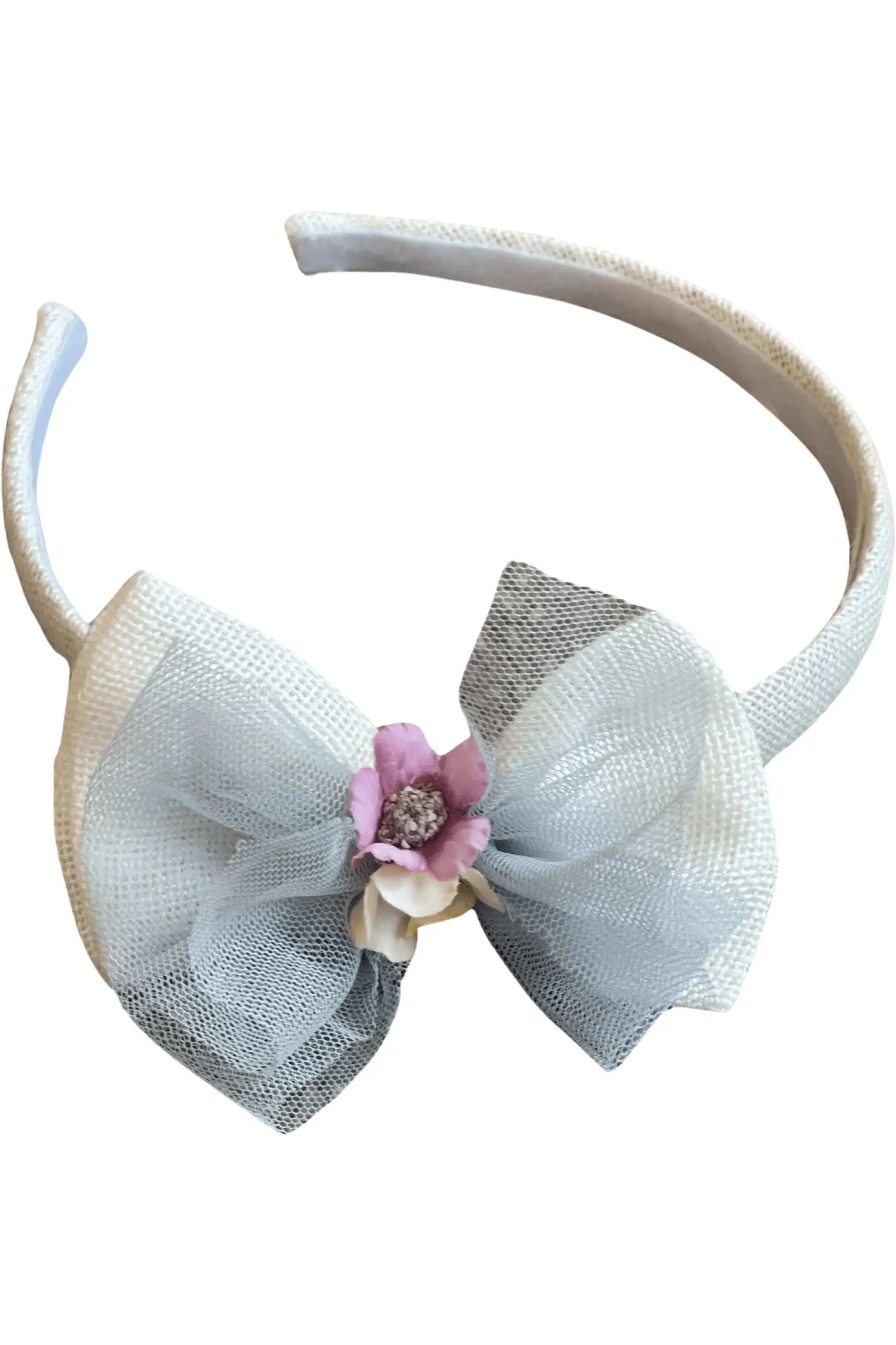 SS24 Basmarti Blue Tulle Headband Dainty Delilah