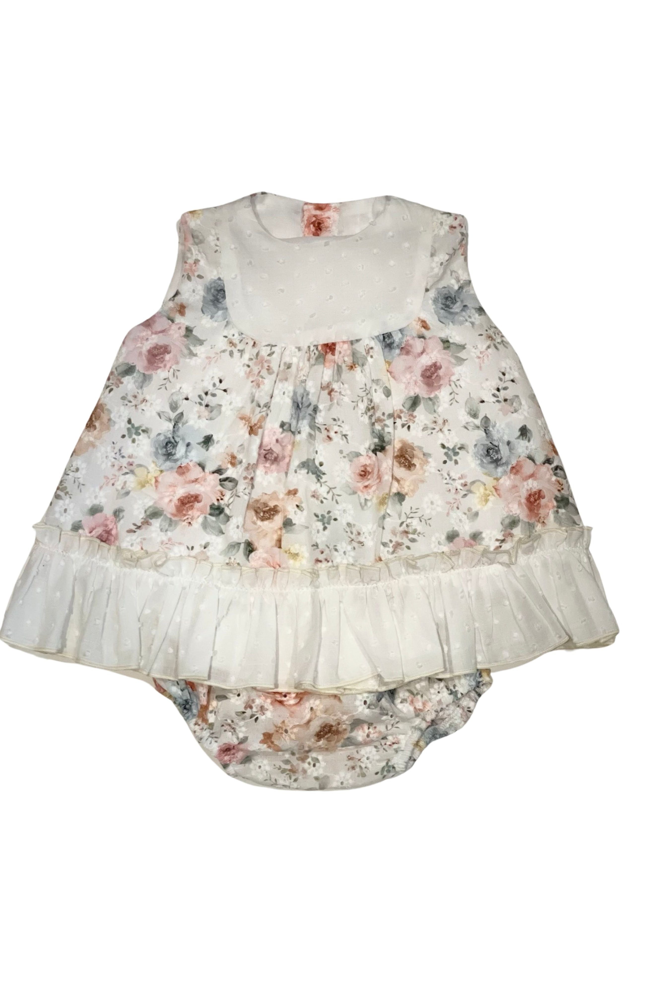 SS24 Lor Miral Baby Girls Floral Plumitti Dress & Knickers Dainty Delilah