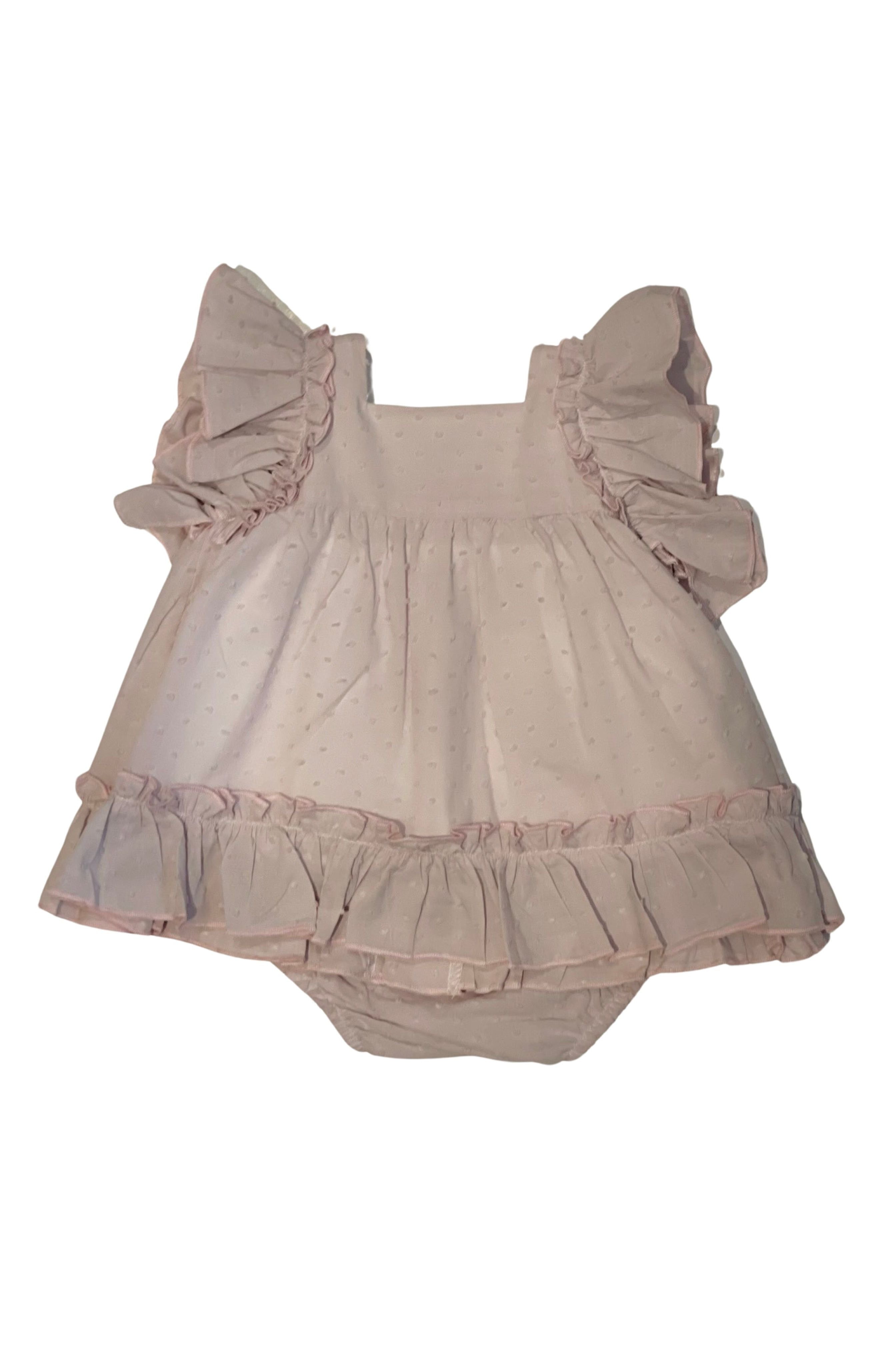 SS24 Lor Miral Baby Girls Lilac Plumitti Dress & Knickers Dainty Delilah