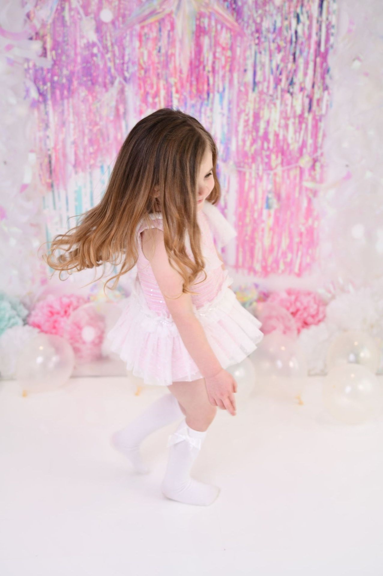 SS24 Naxos Girls Pink Chanel Baby Dress Dainty Delilah