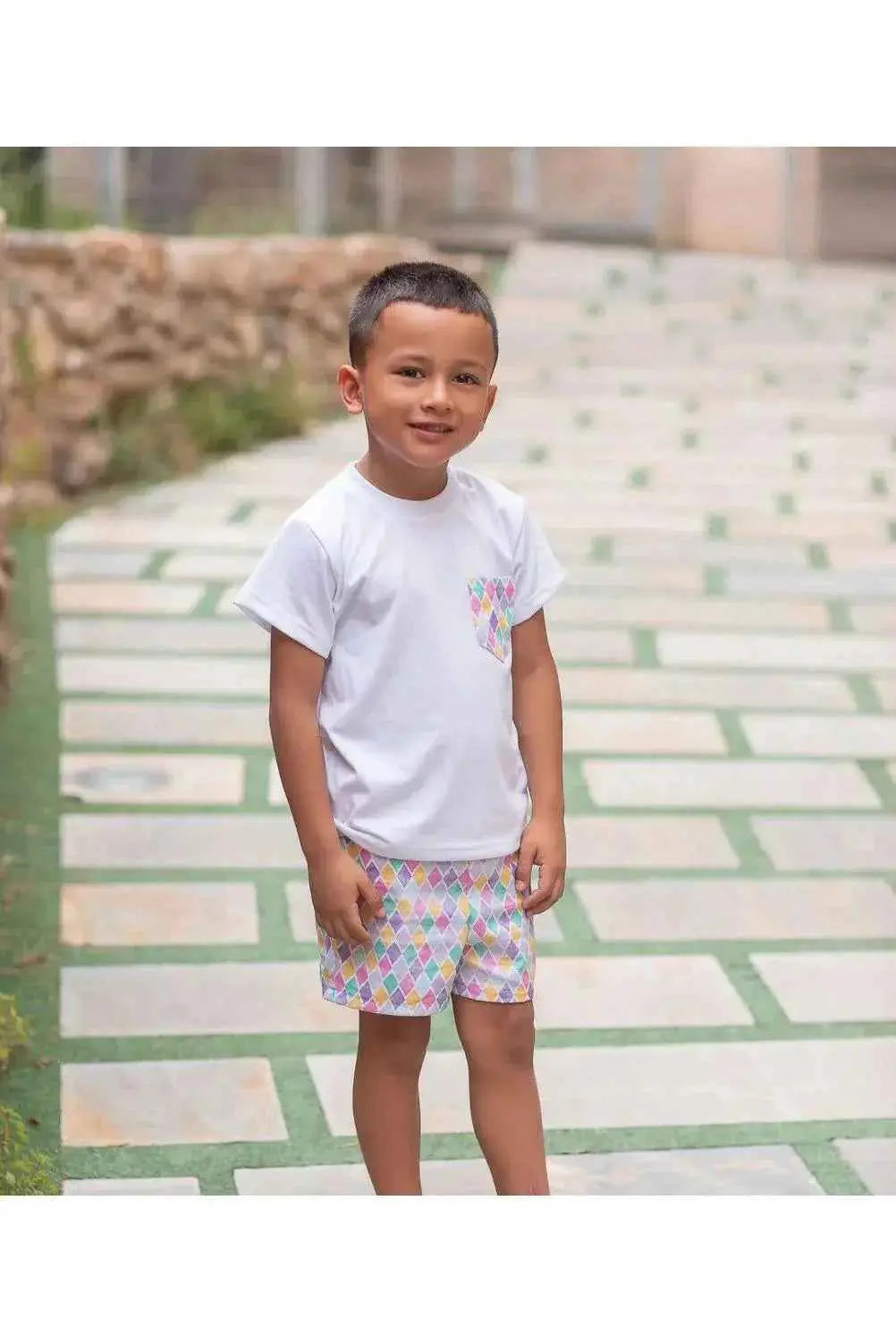SS24 Rochy Boys Rombos Swimming Shorts
